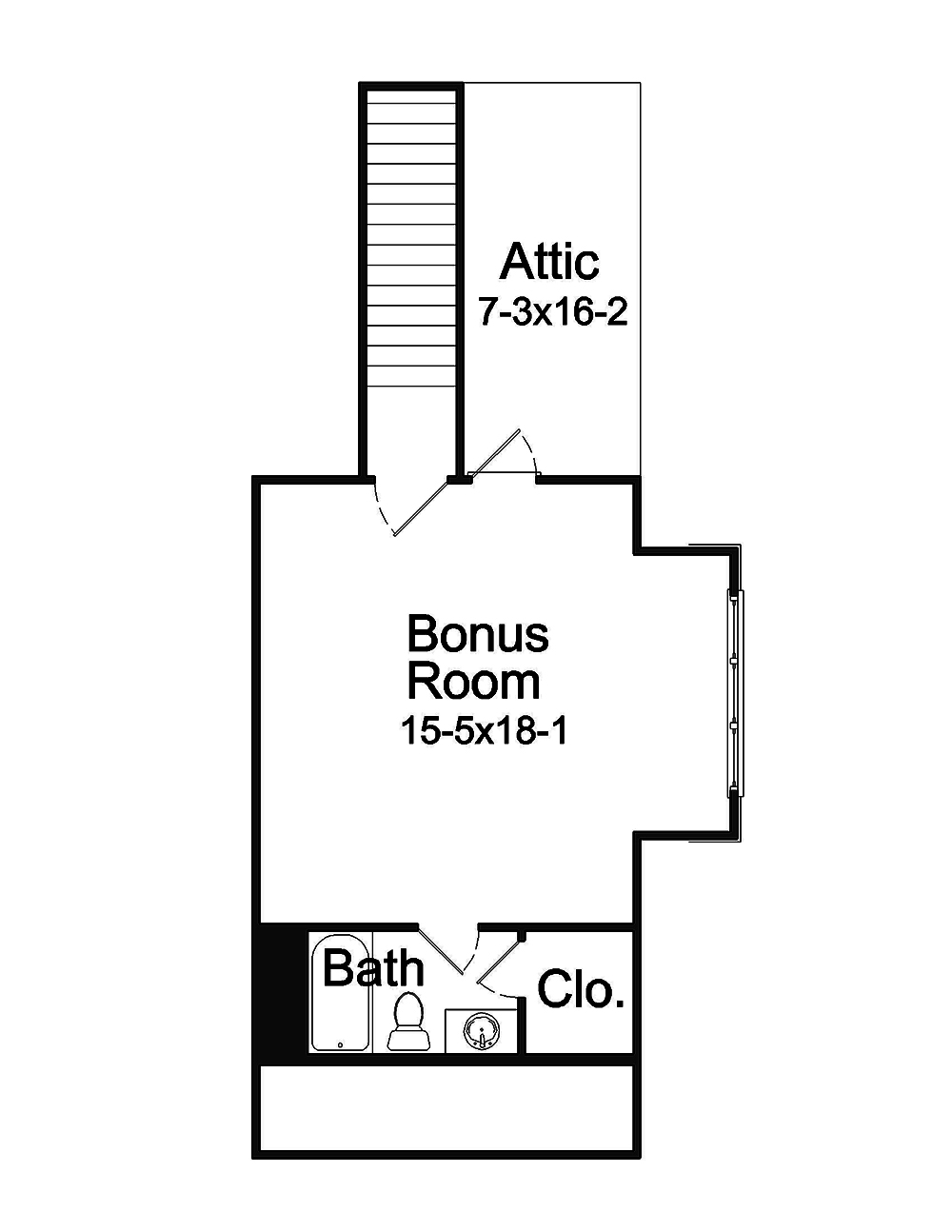 Floor Plan Bonus Room