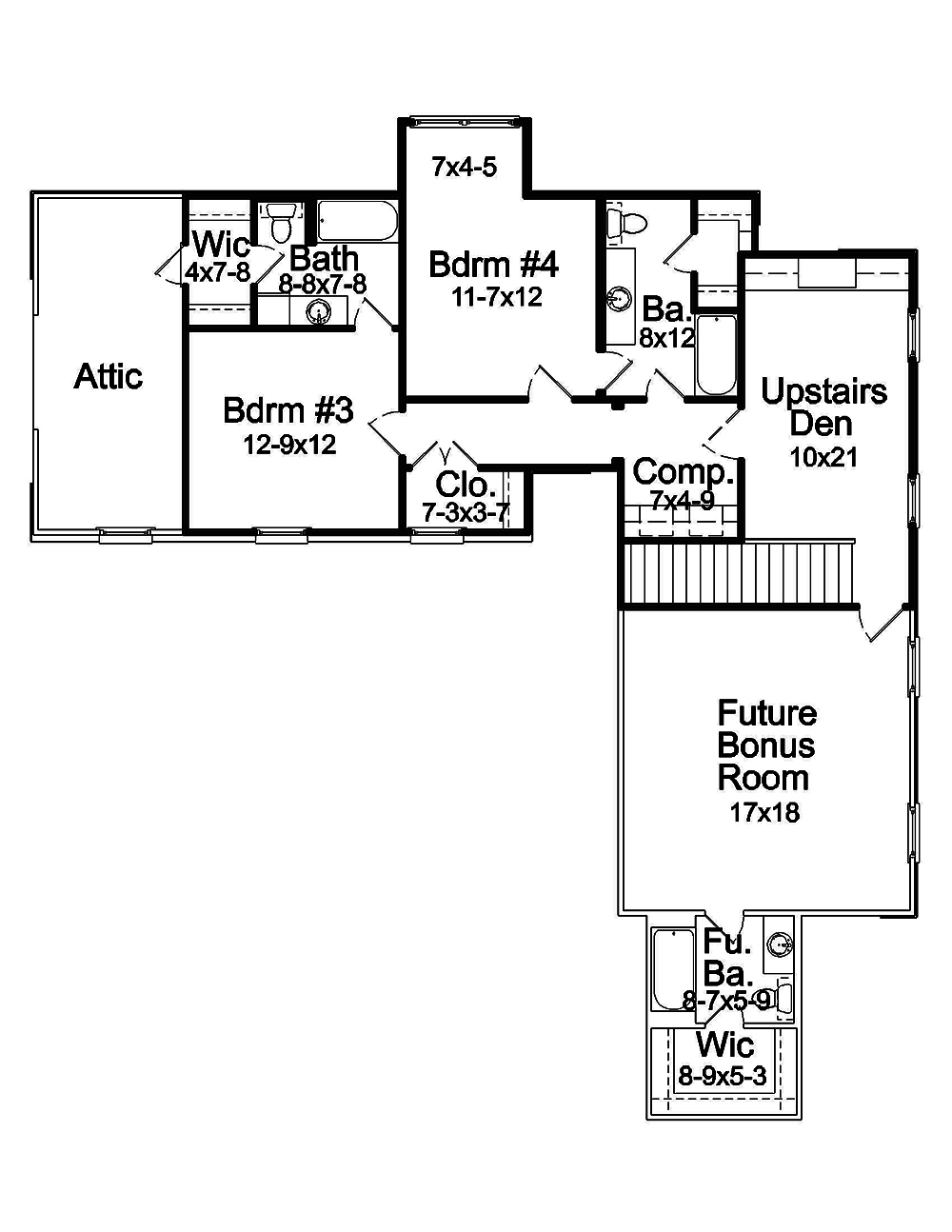 Floor Plan Upper Level
