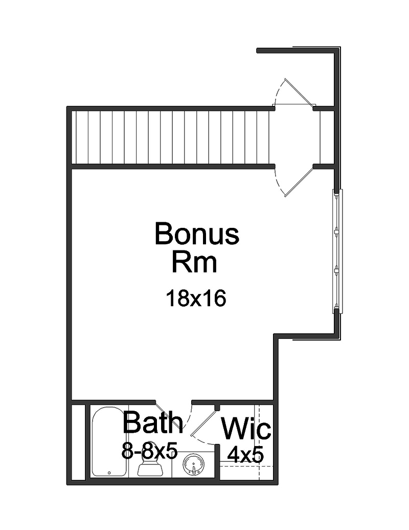 Floor Plan Bonus Room