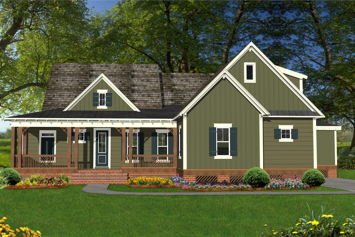 3-Bedroom, 3258 Sq Ft Coastal House Plan - 198-1055 - Front Exterior