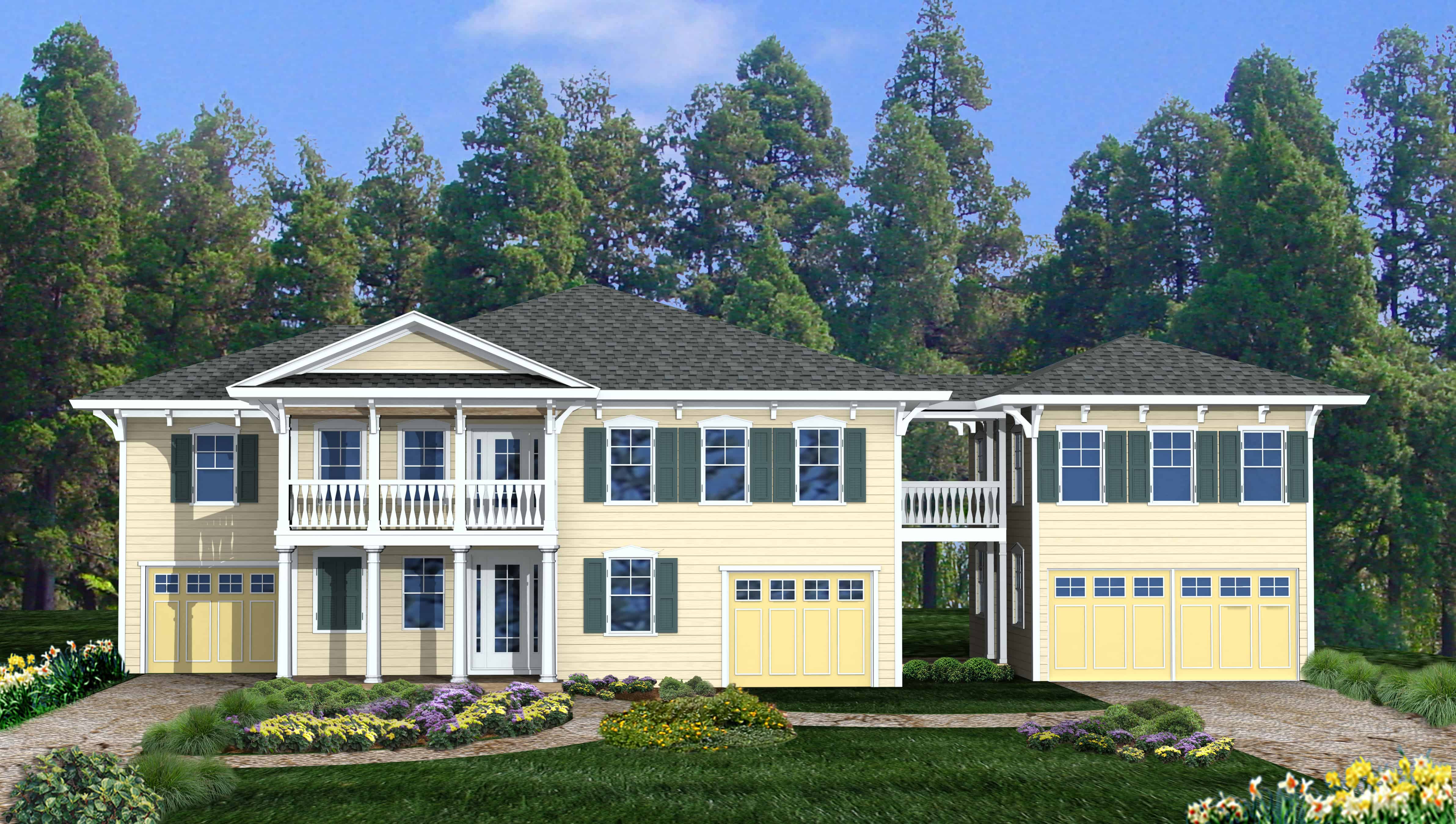 4-Bedroom, 2389 Sq Ft Cottage House Plan - 198-1112 - Front Exterior