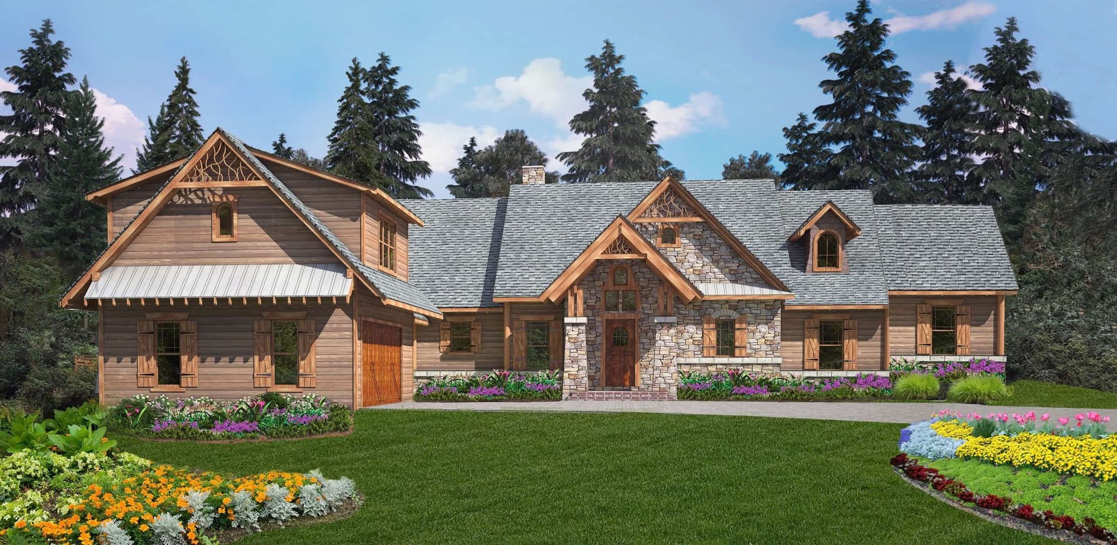 4-Bedroom, 3453 Sq Ft Craftsman House - Plan #198-1119 - Front Exterior