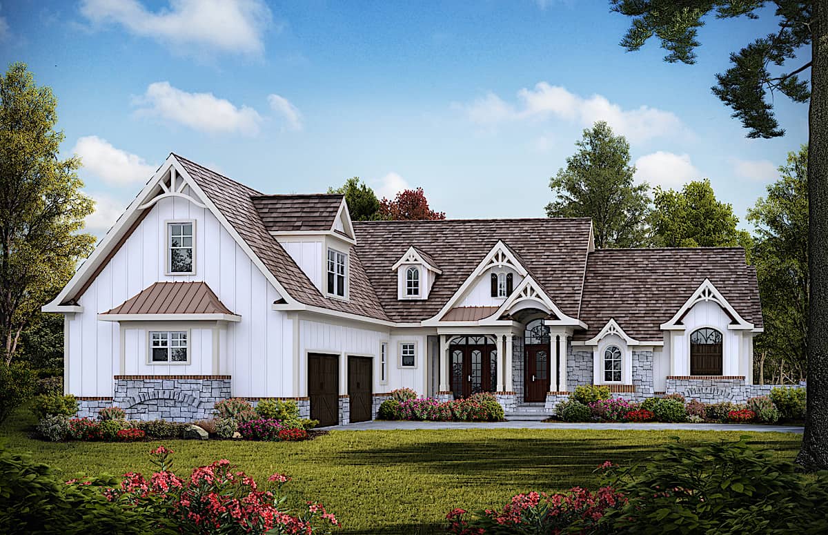 3-Bedroom, 2795 Sq Ft Cottage Home - Plan #198-1129 - Main Exterior