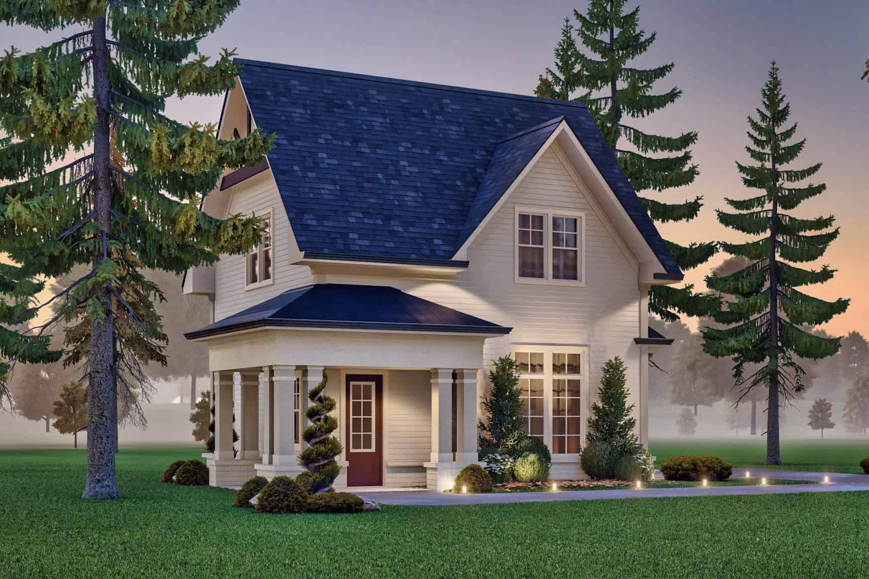 1-Bedroom, 1219 Sq Ft Garage w/Apartments Home Plan #198-1183 - Main Exterior