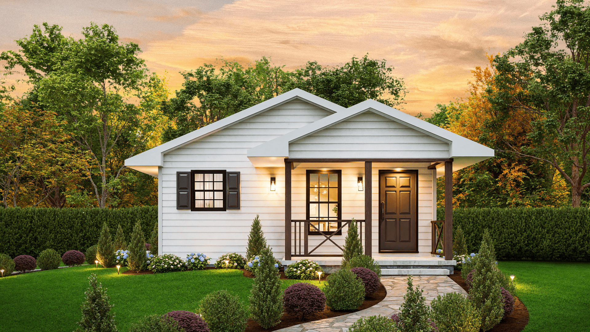 Traditional Home Plan - 2 Bedrms, 1 Baths - 815 Sq Ft - #198-1203