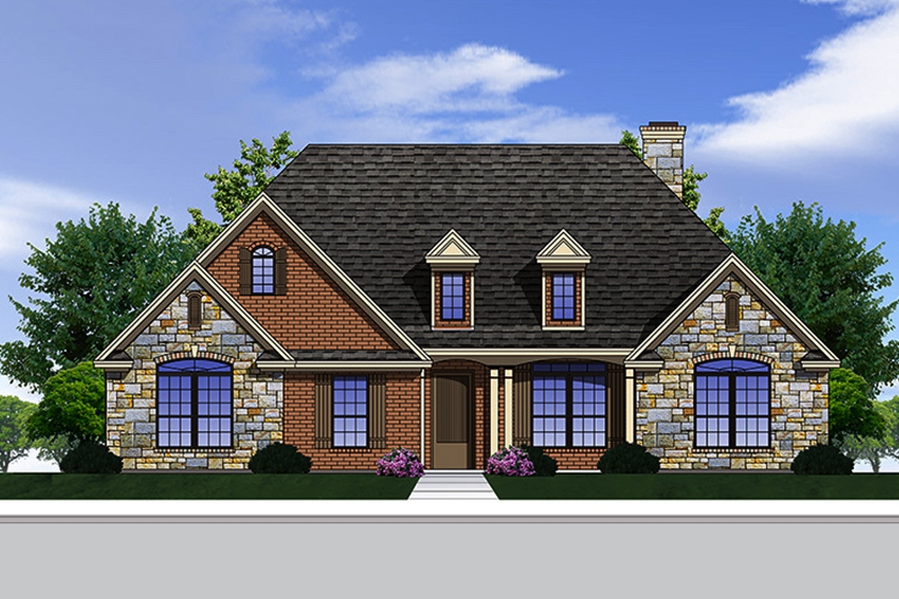 3-Bedroom, 2361 Sq Ft European Home Plan - 199-1003 - Main Exterior