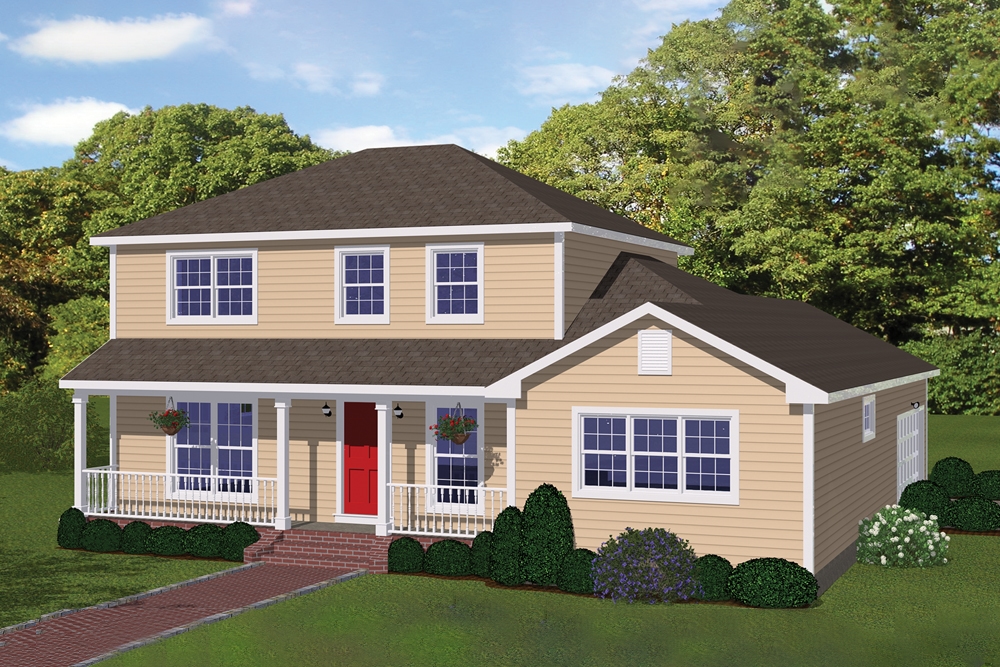4-Bedroom, 2089 Sq Ft Farmhouse Home Plan - 200-1019 - Main Exterior