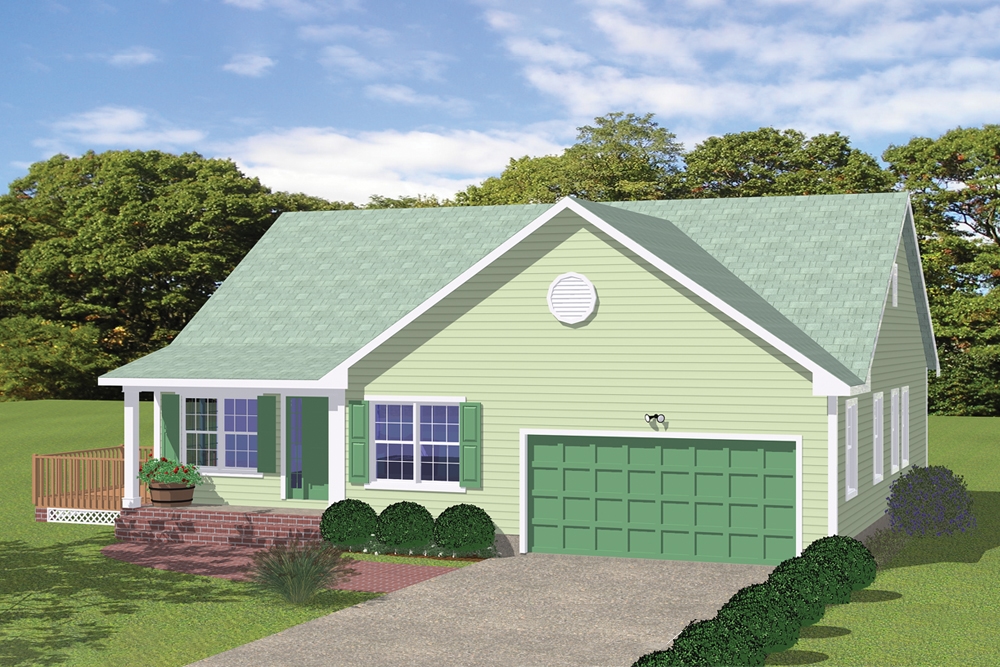 3-Bedroom, 1390 Sq Ft Cottage House - #200-1028 - Front Exterior