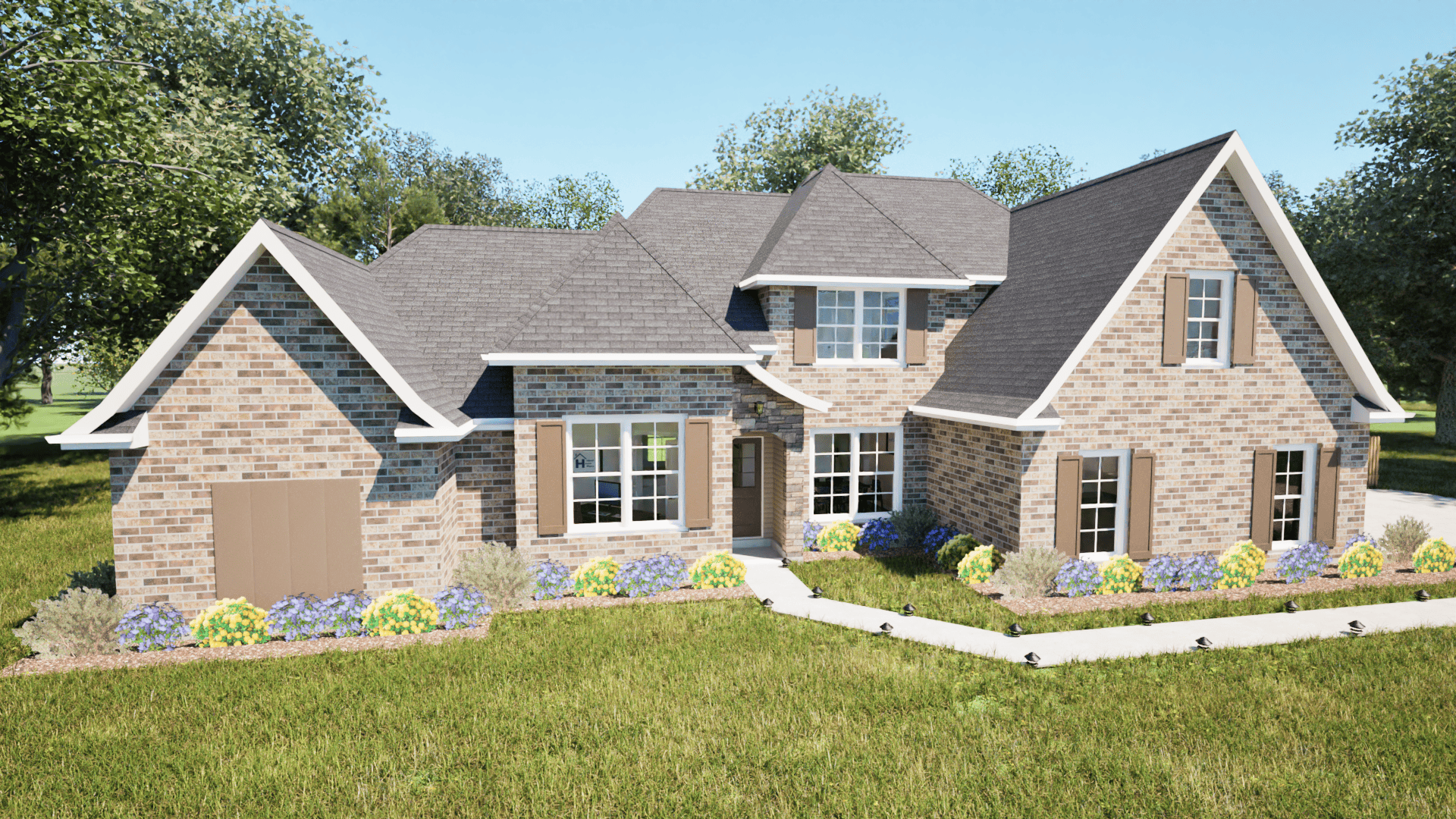 3-Bedroom, 2376 Sq Ft European House Plan - 203-1015 - Front Exterior