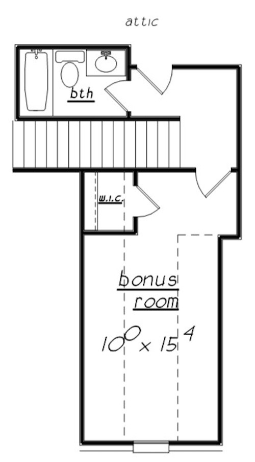 Floor Plan Bonus Room