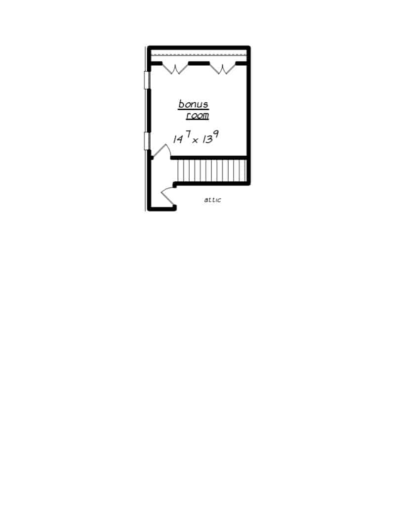 Floor Plan Bonus Room