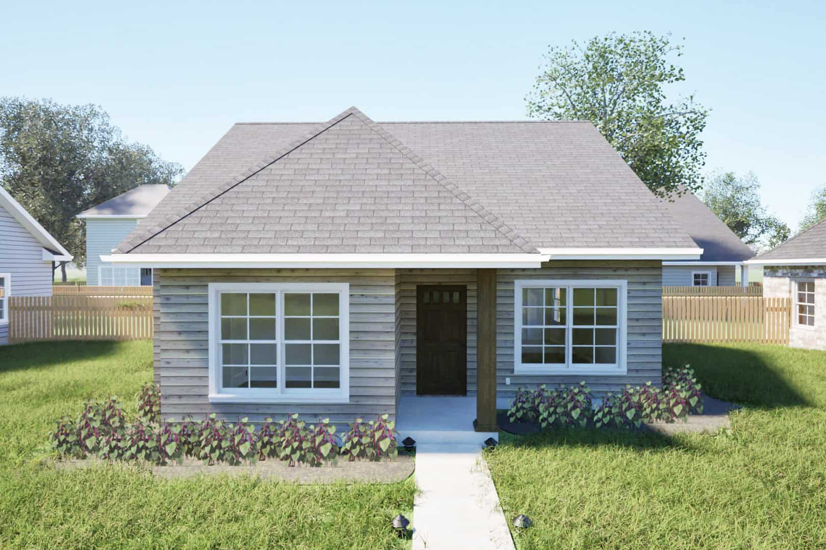 Southern House Plan - 3 Bedrms, 2 Baths - 1075 Sq Ft - #203-1049