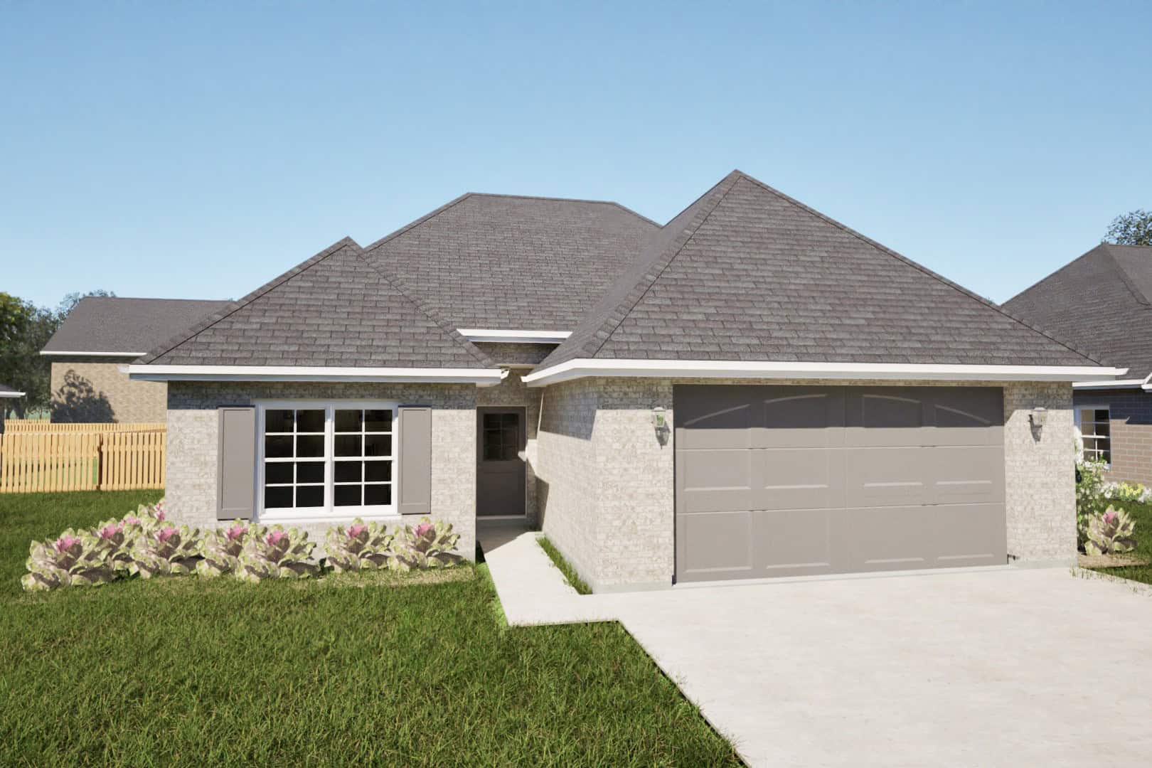 Texas Style House Plan - 3 Bedrms, 2 Baths - 1288 Sq Ft - #203-1051