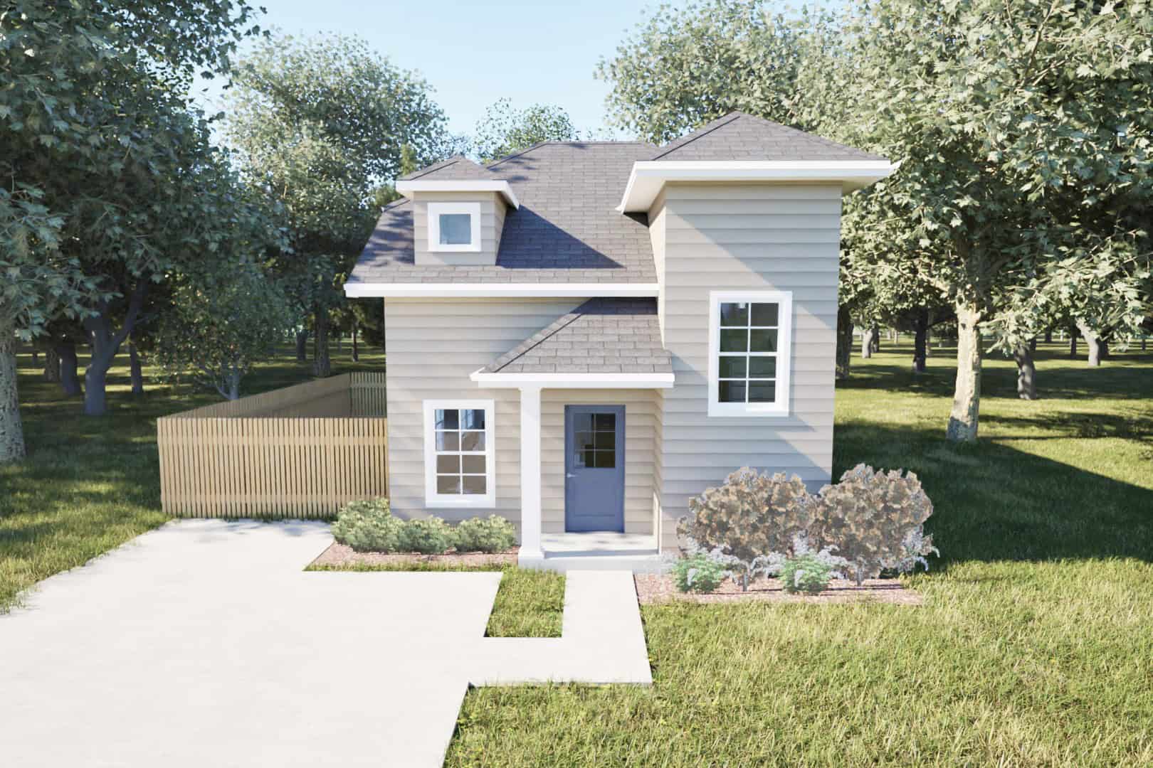 Country House Plan - 2 Bedrms, 1.5 Baths - 963 Sq Ft - #203-1055