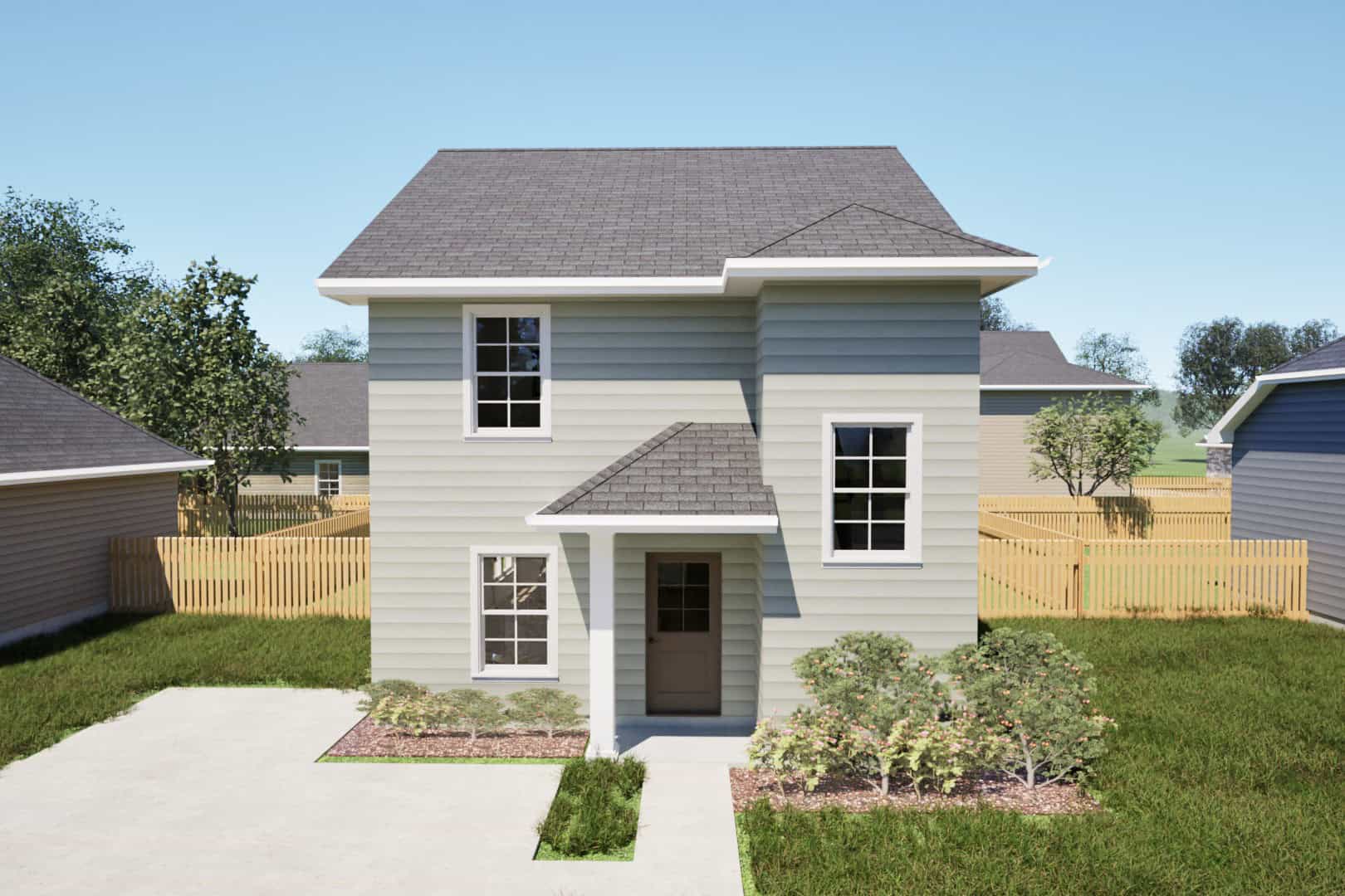 Country Home Plan - 3 Bedrms, 2.5 Baths - 1383 Sq Ft - #203-1056