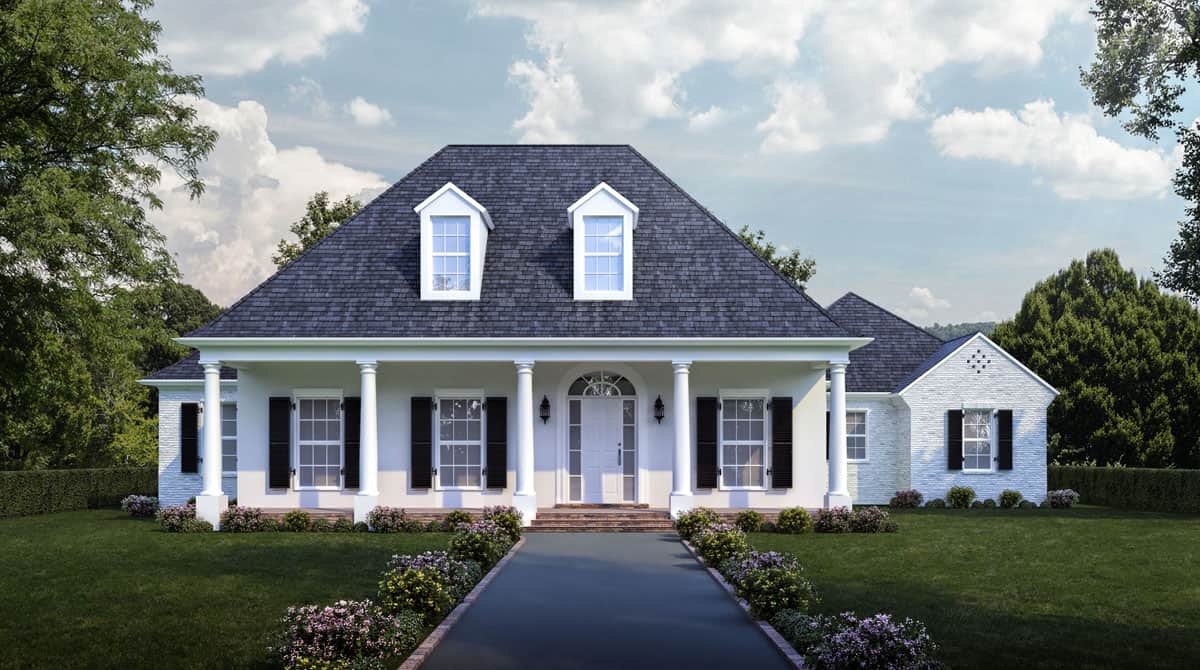 4-Bedroom, 3274 Sq Ft Luxury Home - Plan #204-1012 - Main Exterior