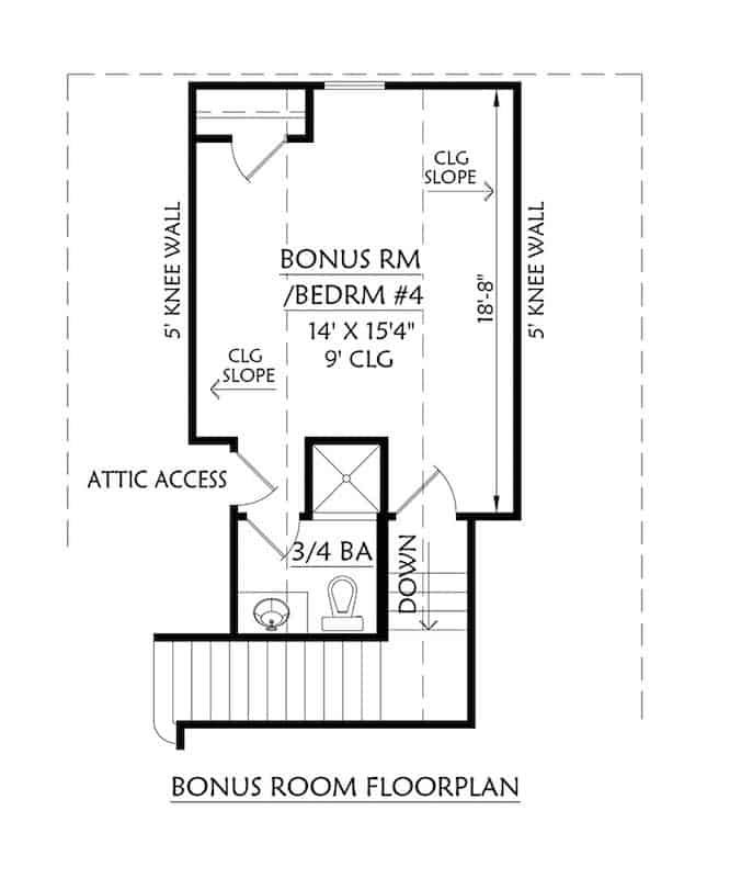 Floor Plan Bonus Room