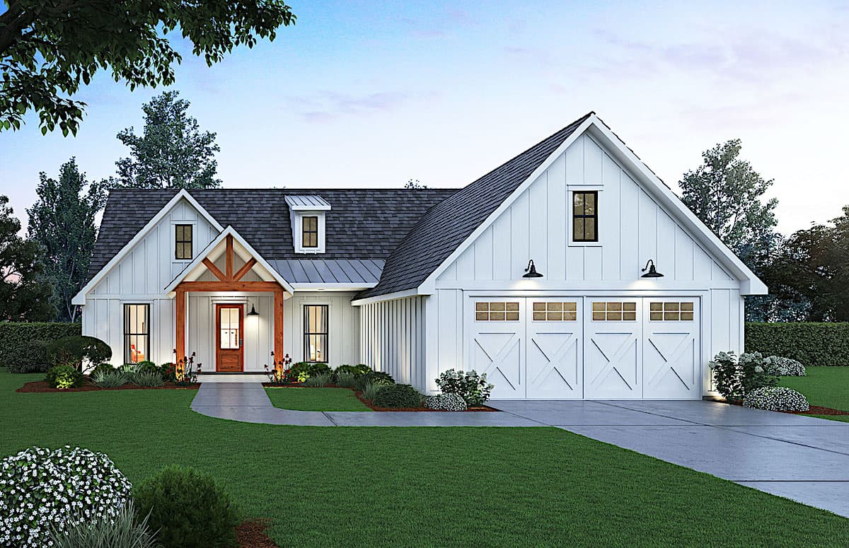 3-Bedroom, 1814 Sq Ft Country House - Plan #206-1010 - Front Exterior