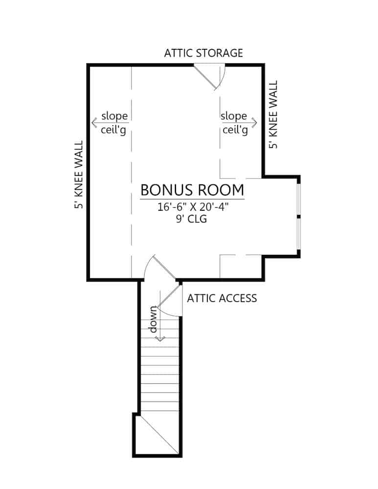Floor Plan Bonus Room