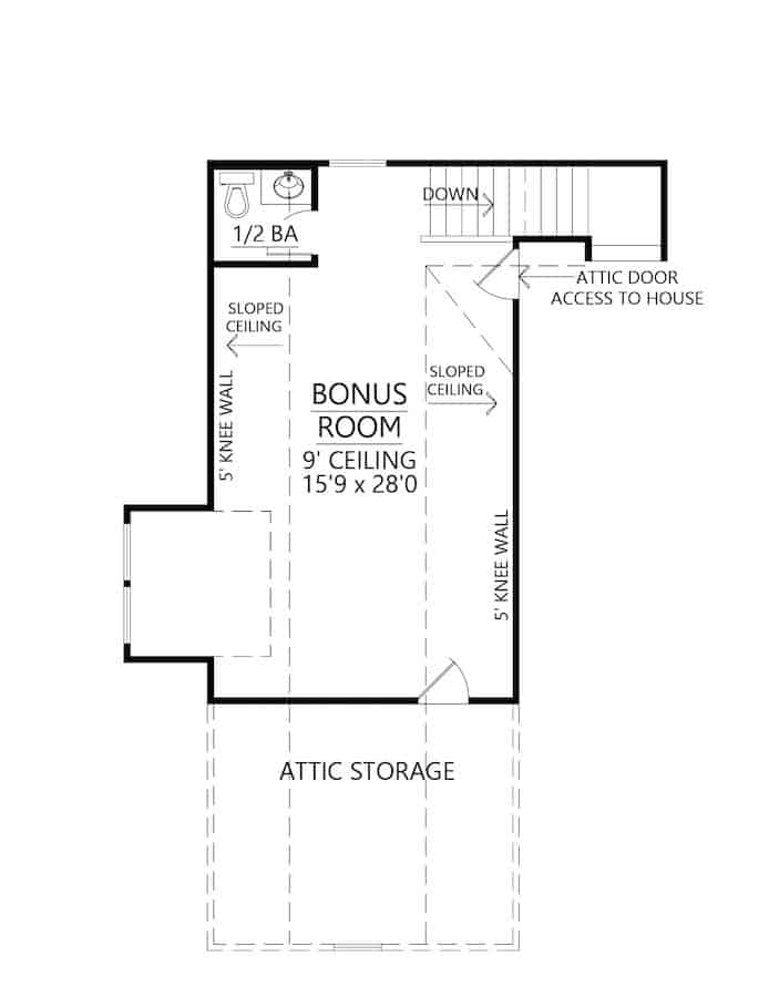 Floor Plan Bonus Room