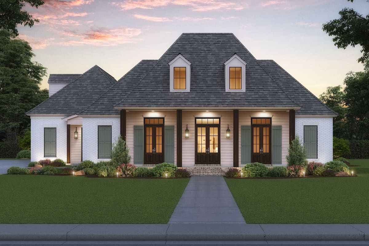 4-Bedroom, 2863 Sq Ft Acadian Home - Plan #206-1038 - Main Exterior