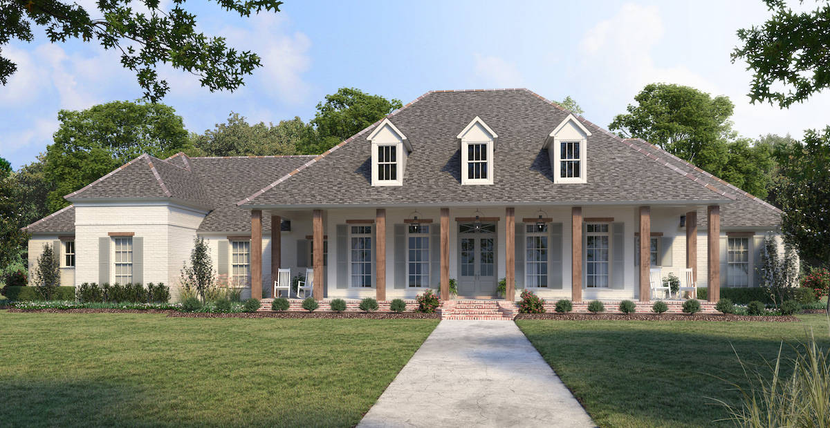 4-Bedroom, 3535 Sq Ft Ranch Home - Plan #206-1042 - Main Exterior