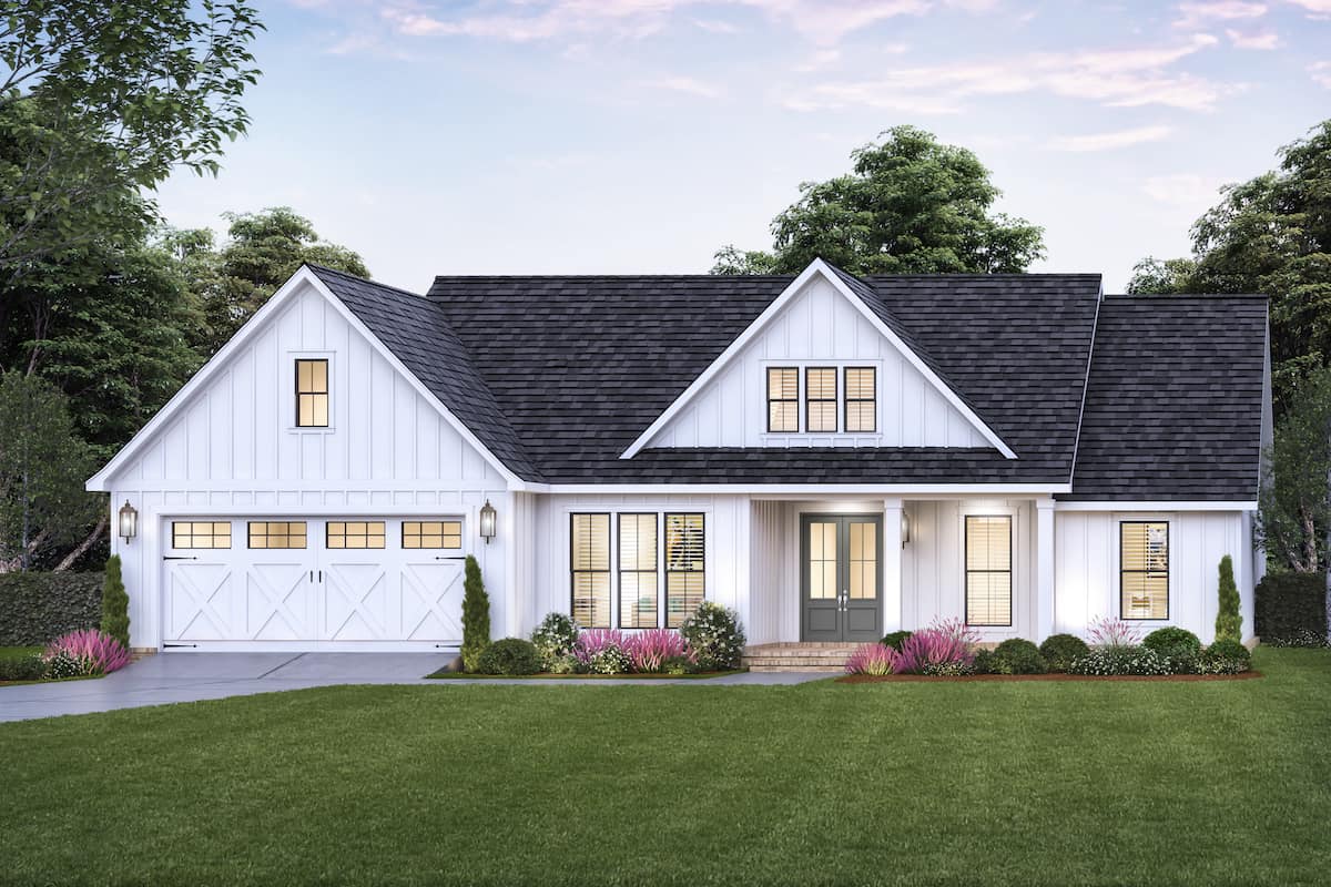 3-Bedroom, 1817 Sq Ft Ranch Home - Plan #206-1046 - Main Exterior