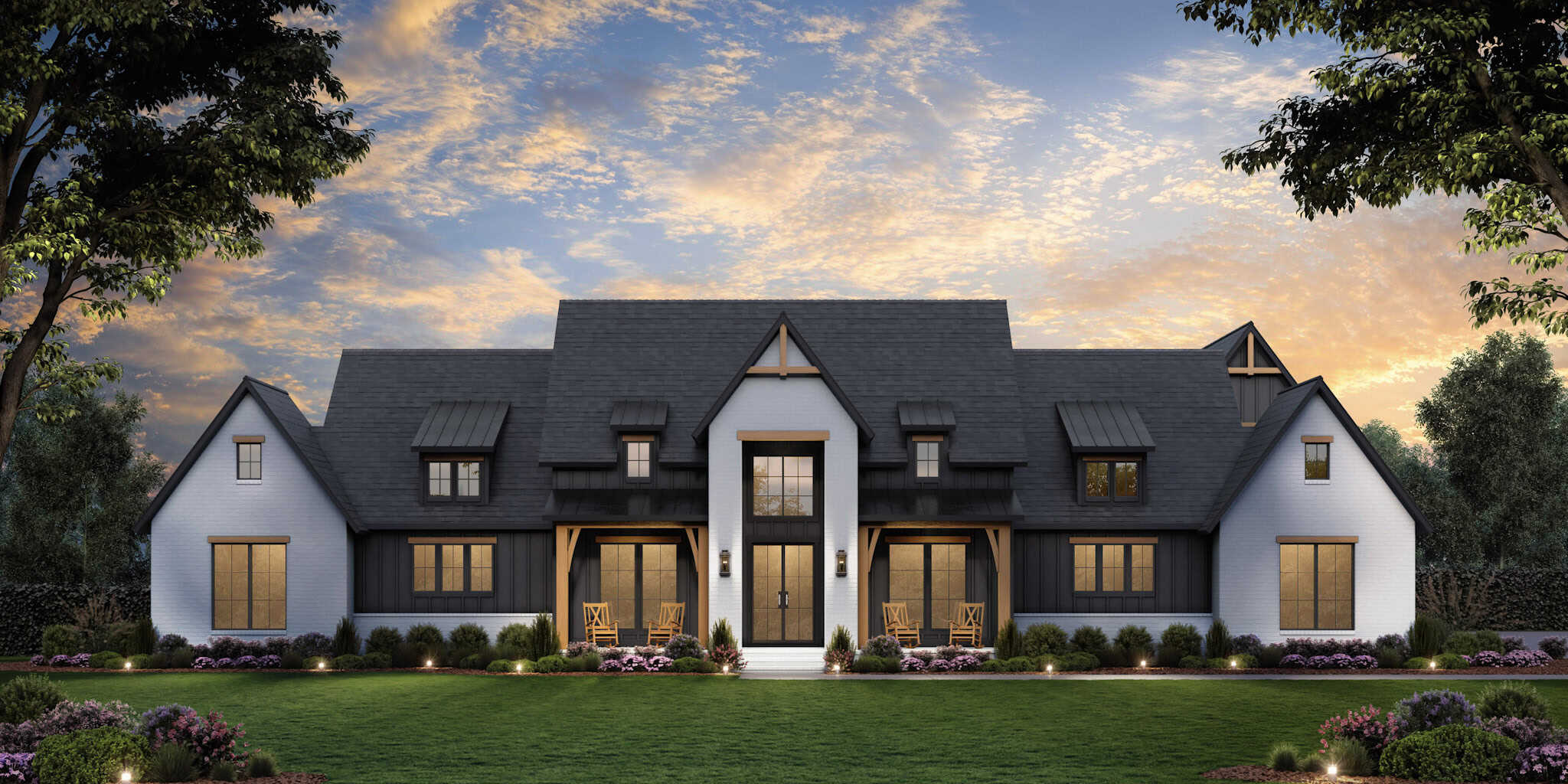 Modern Farmhouse Plan - 4 Bedrms, 4.5 Baths - 3877 Sq Ft #206-1105