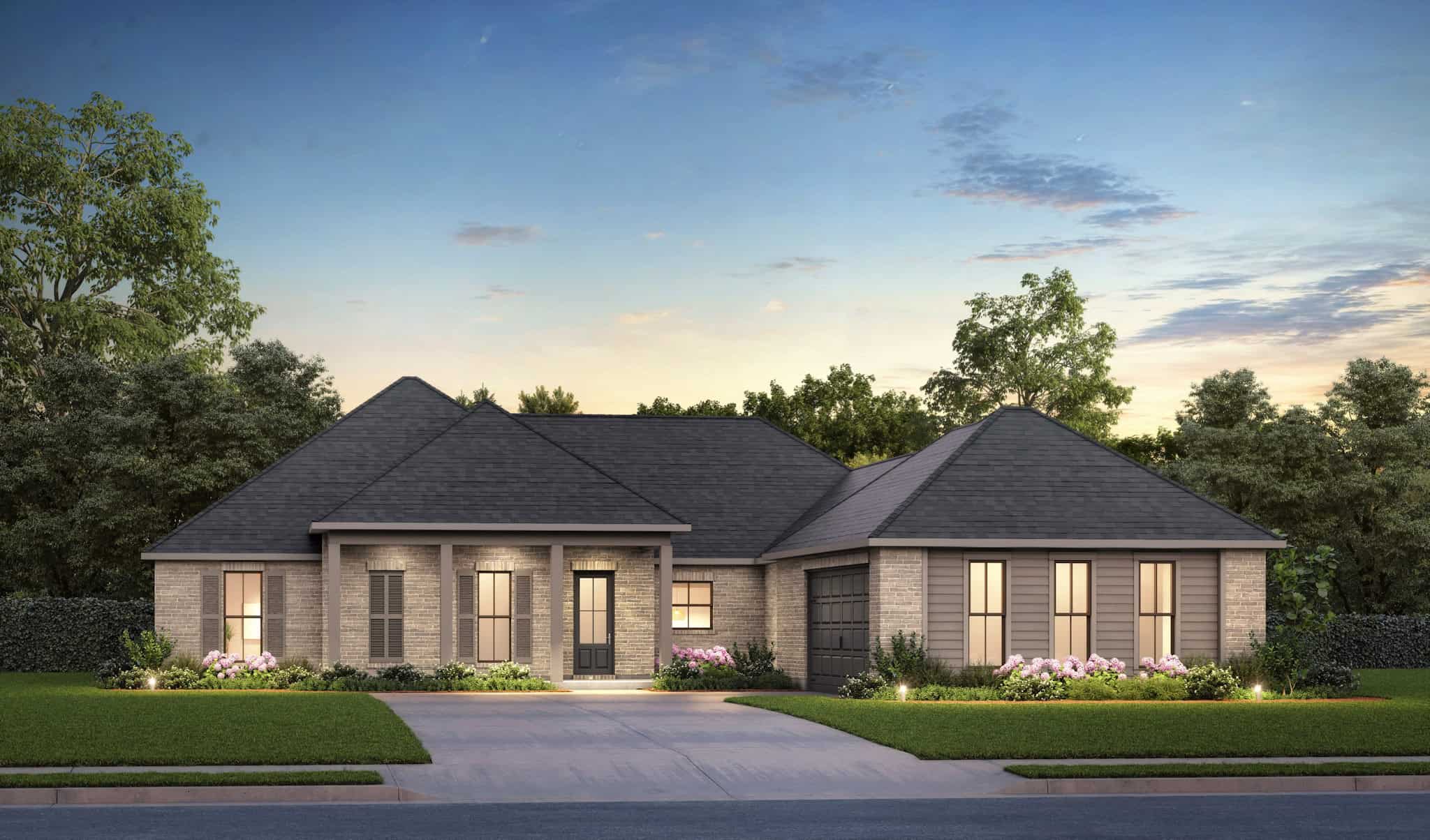 Acadian Home Plan - 4 Bedrms, 3.5 Baths - 2672 Sq Ft - #206-1106