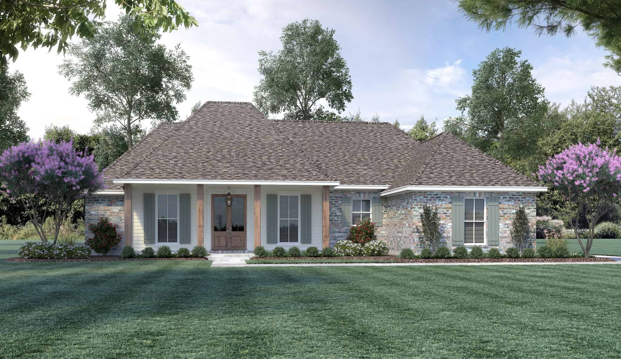 Acadian House Plan - 3 Bedrms, 2 Baths - 1778 Sq Ft - #206-1110
