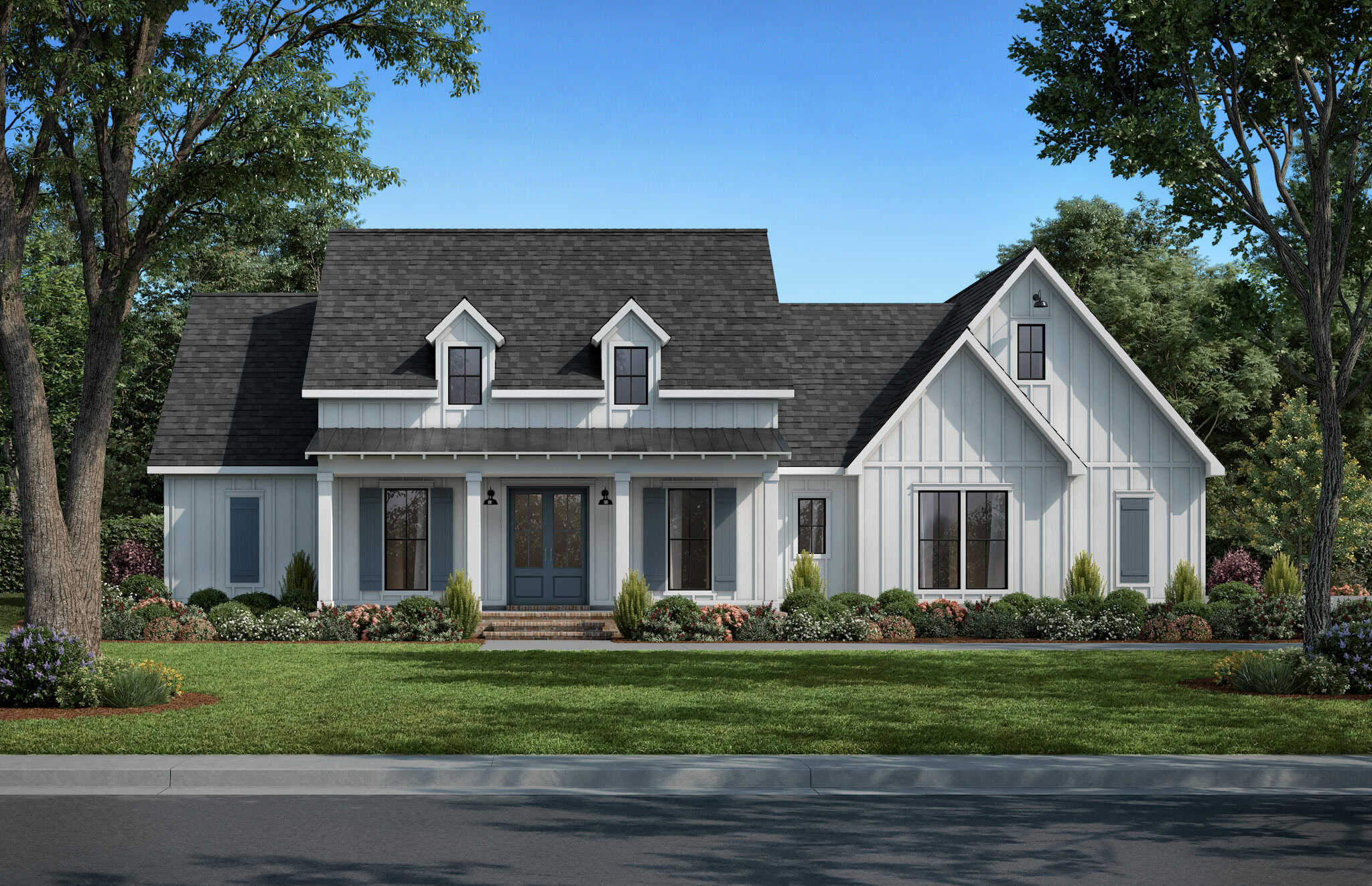 Modern Farmhouse Plan - 4 Bedrms, 2.5 Baths - 2546 Sq Ft #206-1114