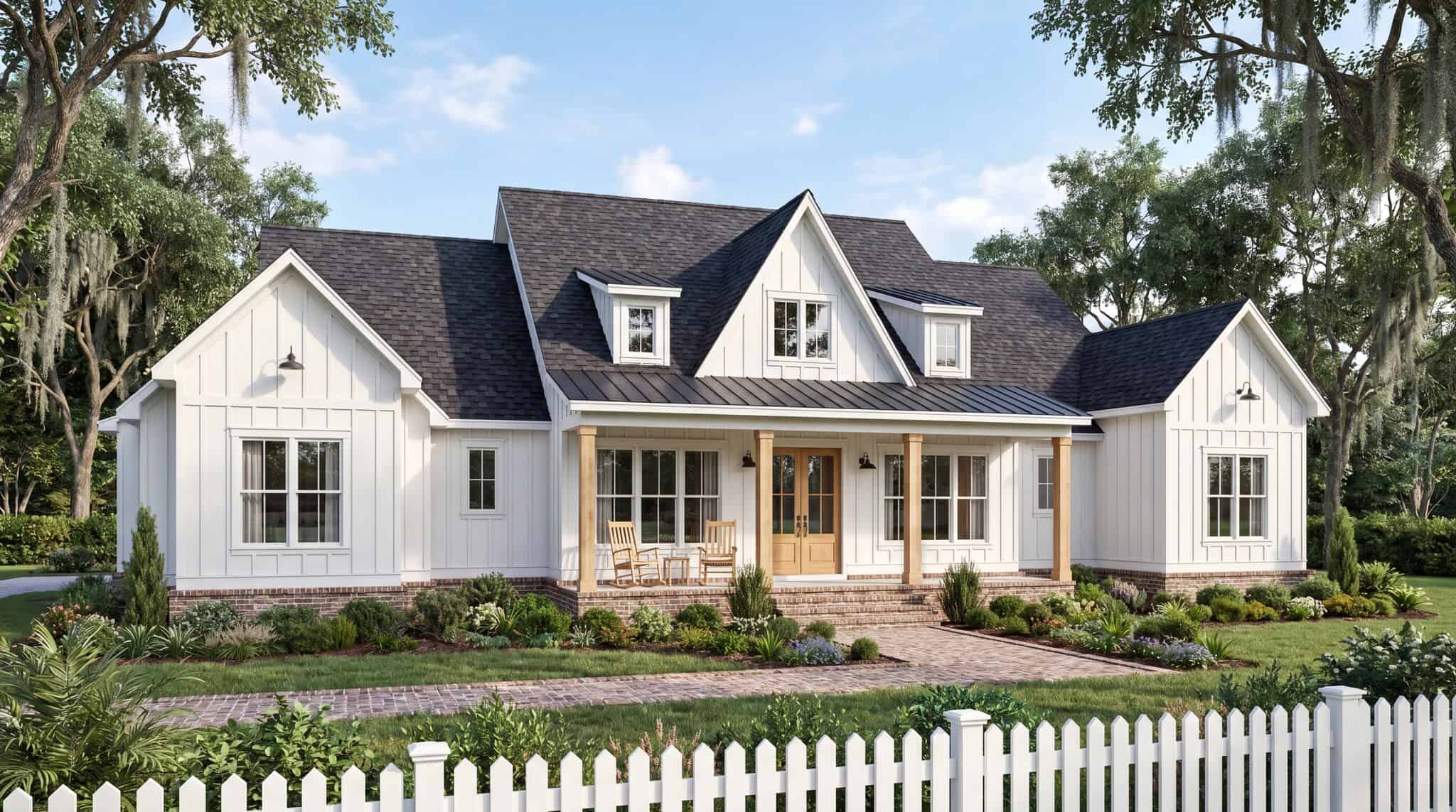 Modern Farmhouse Plan - 4 Bedrms, 3.5 Baths - 2542 Sq Ft - #206-1120