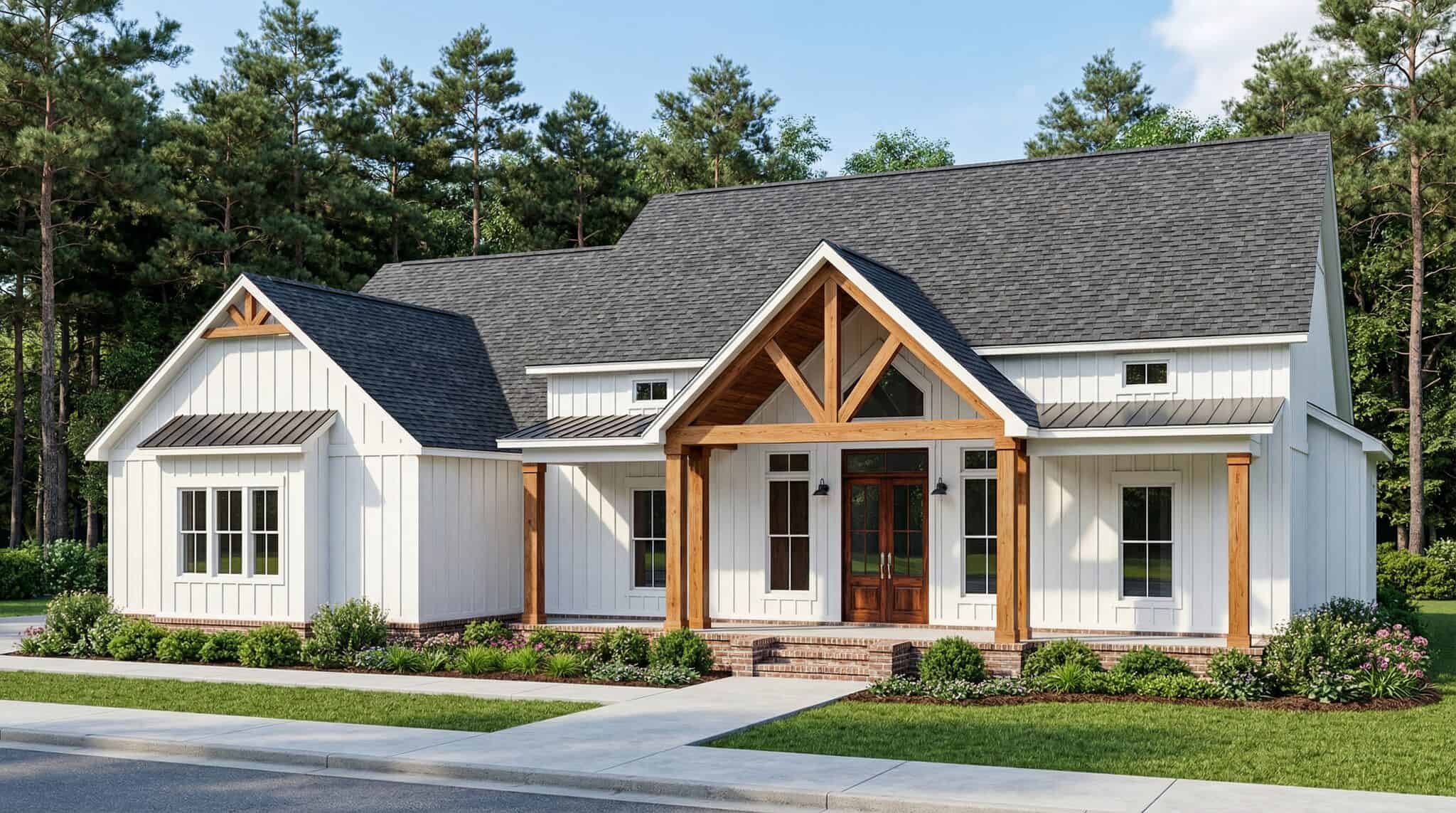 Ranch Home Plan - 4 Bedrms, 3 Baths - 2185 Sq Ft - #206-1121