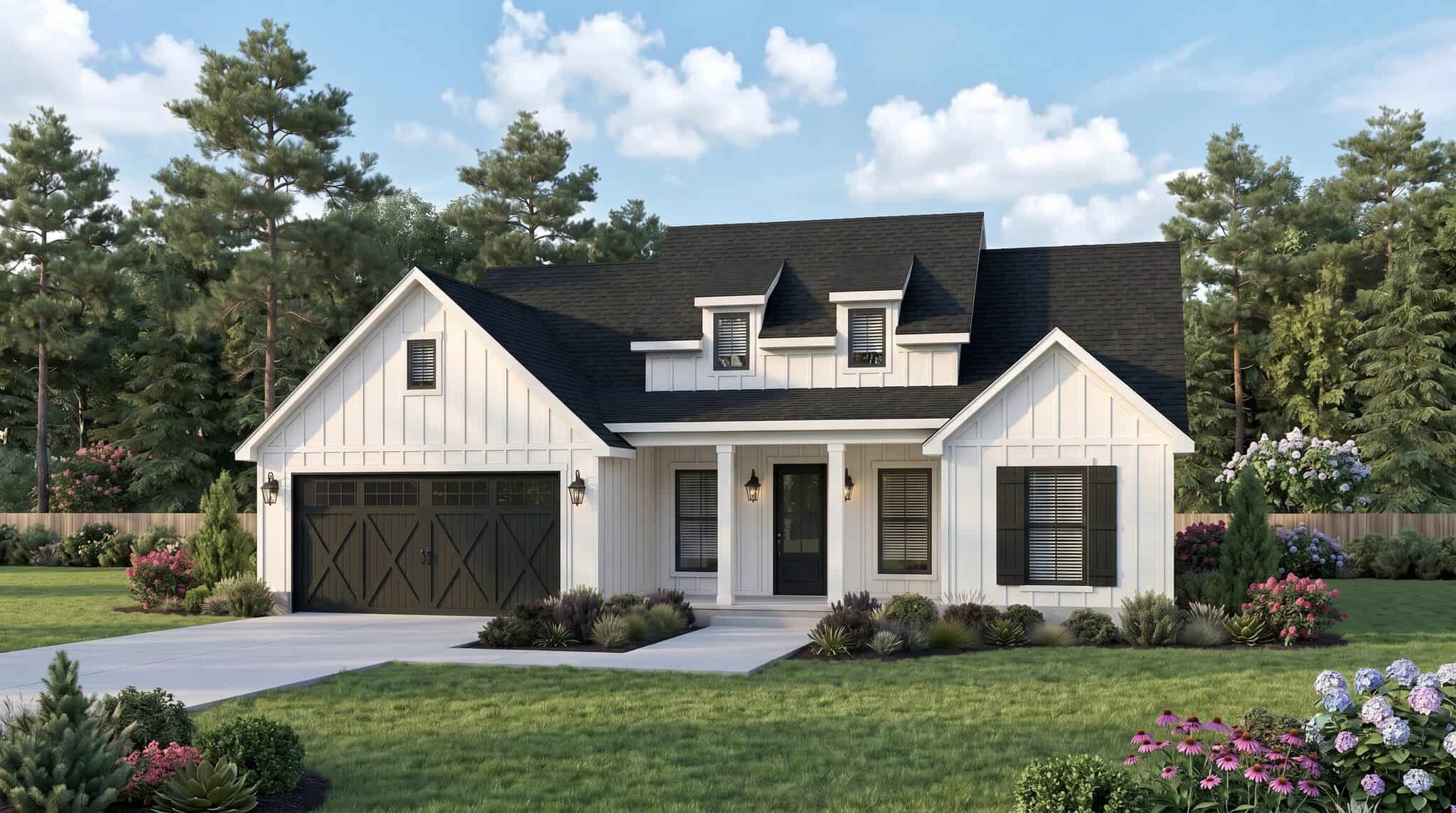 Ranch Home Plan - 3 Bedrms, 2 Baths - 1487 Sq Ft - #206-1128