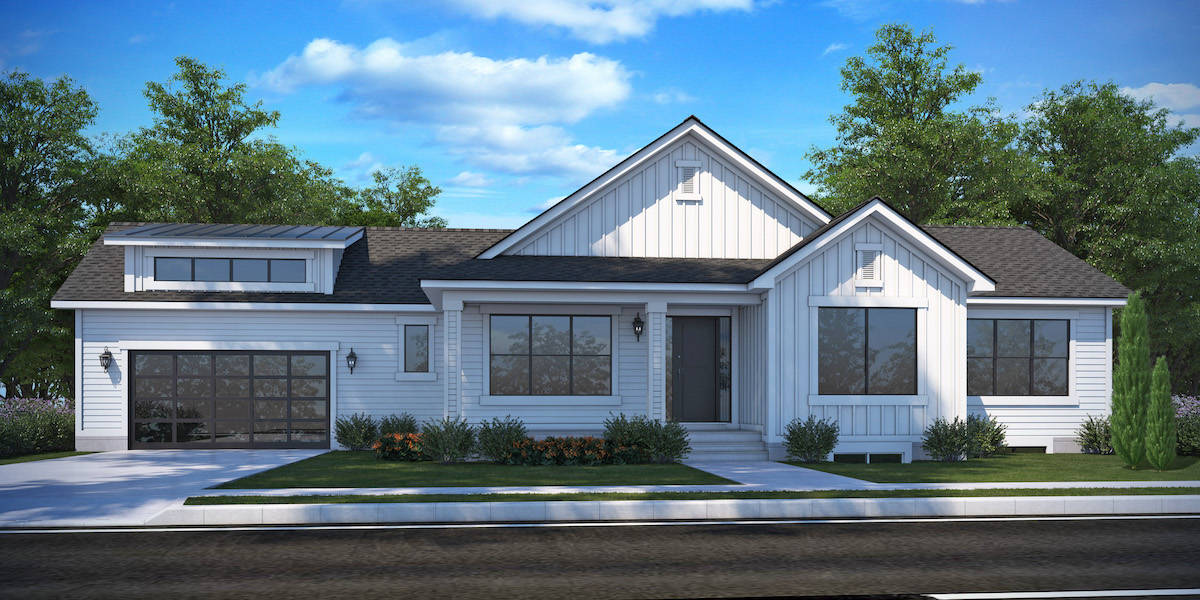 3–6-Bedroom, 1901 Sq Ft Ranch Home - Plan #208-1014 - Main Exterior
