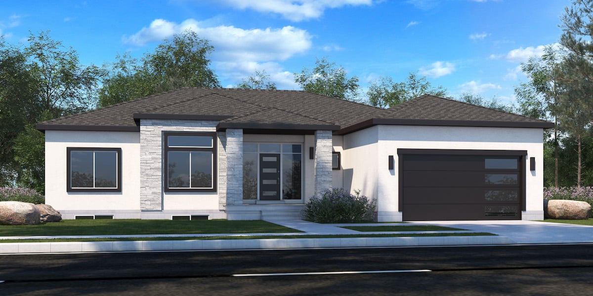 4–8-Bedroom, 2000 Sq Ft Ranch House - Plan #208-1019 - Front Exterior