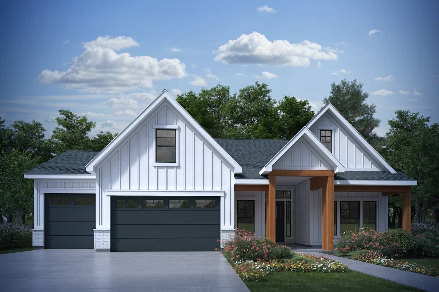 2-Bedroom, 1638 Sq Ft ` Home Plan - 208-1027 - Main Exterior