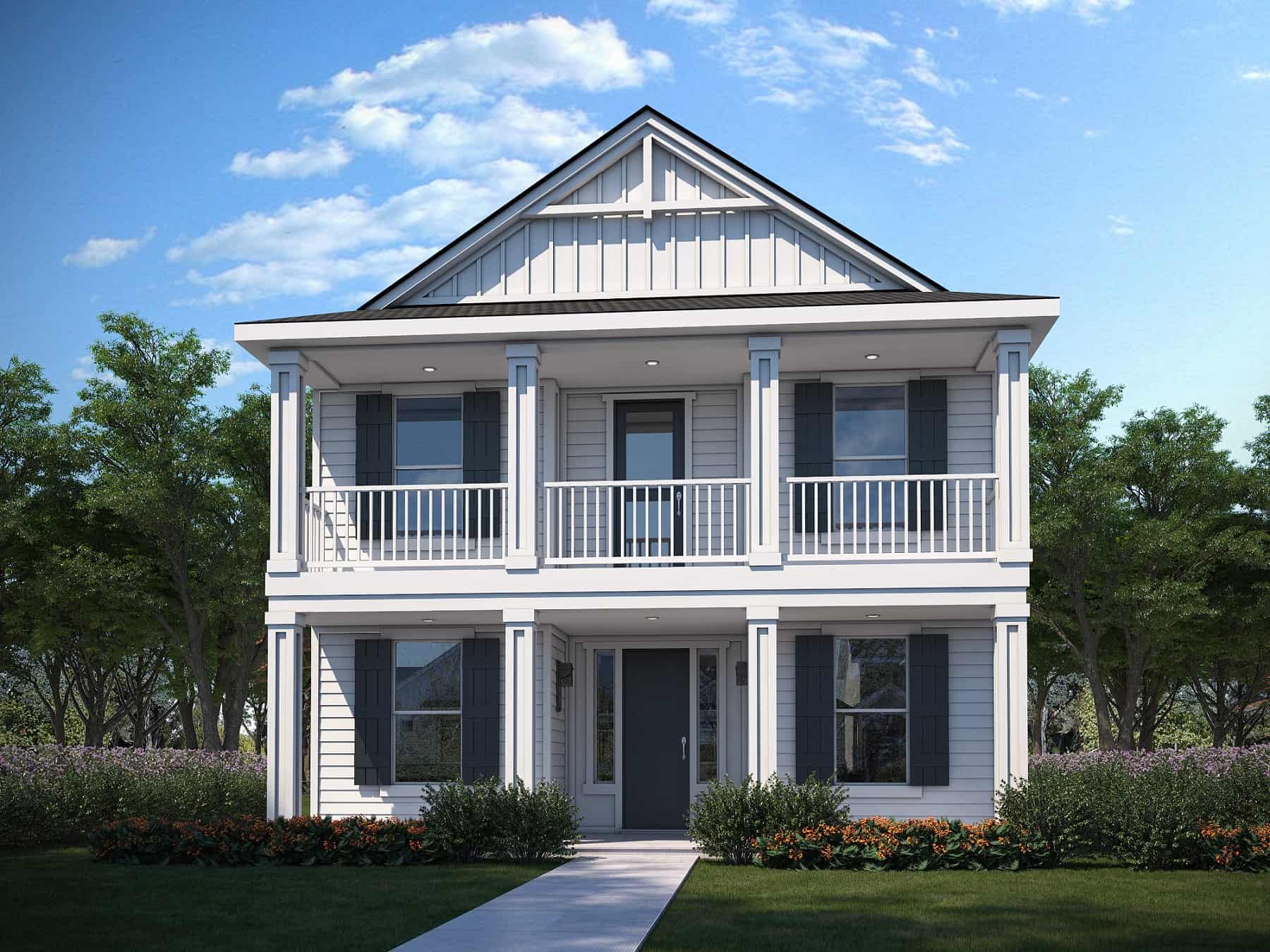 4-Bedroom, 1730 Sq Ft Farmhouse House Plan - 208-1036 - Front Exterior
