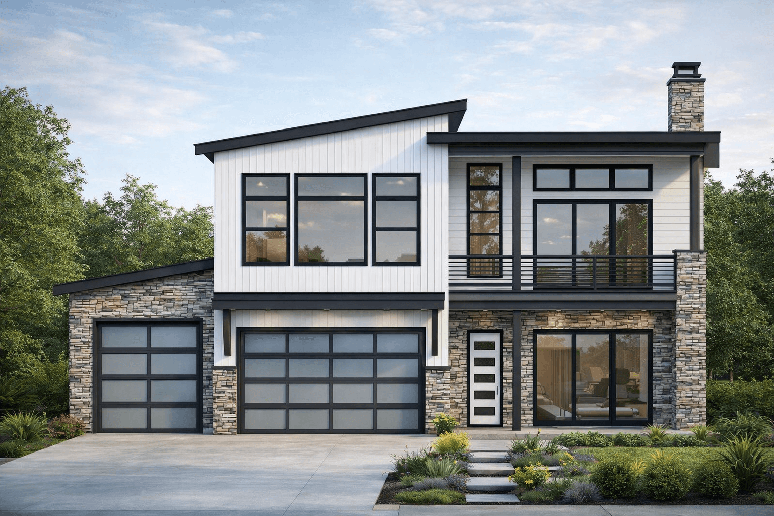 4-Bedroom, 3081 Sq Ft Ranch House Plan - 208-1047 - Front Exterior