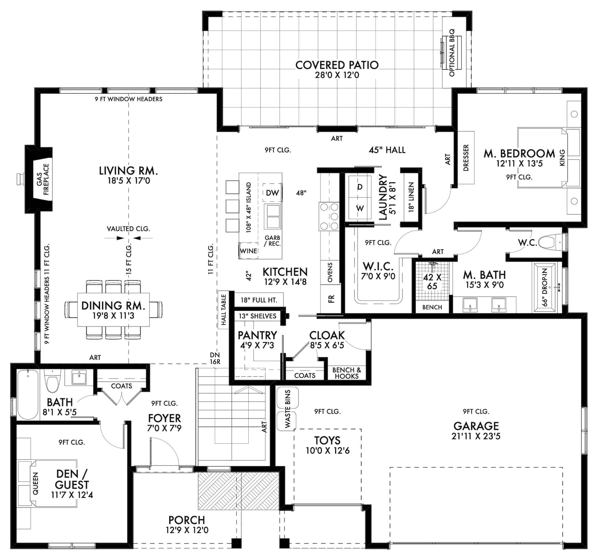 Contemporary House Plan - 2-4 Bedrms, 1795 - 3077 Sq Ft - #211-1034