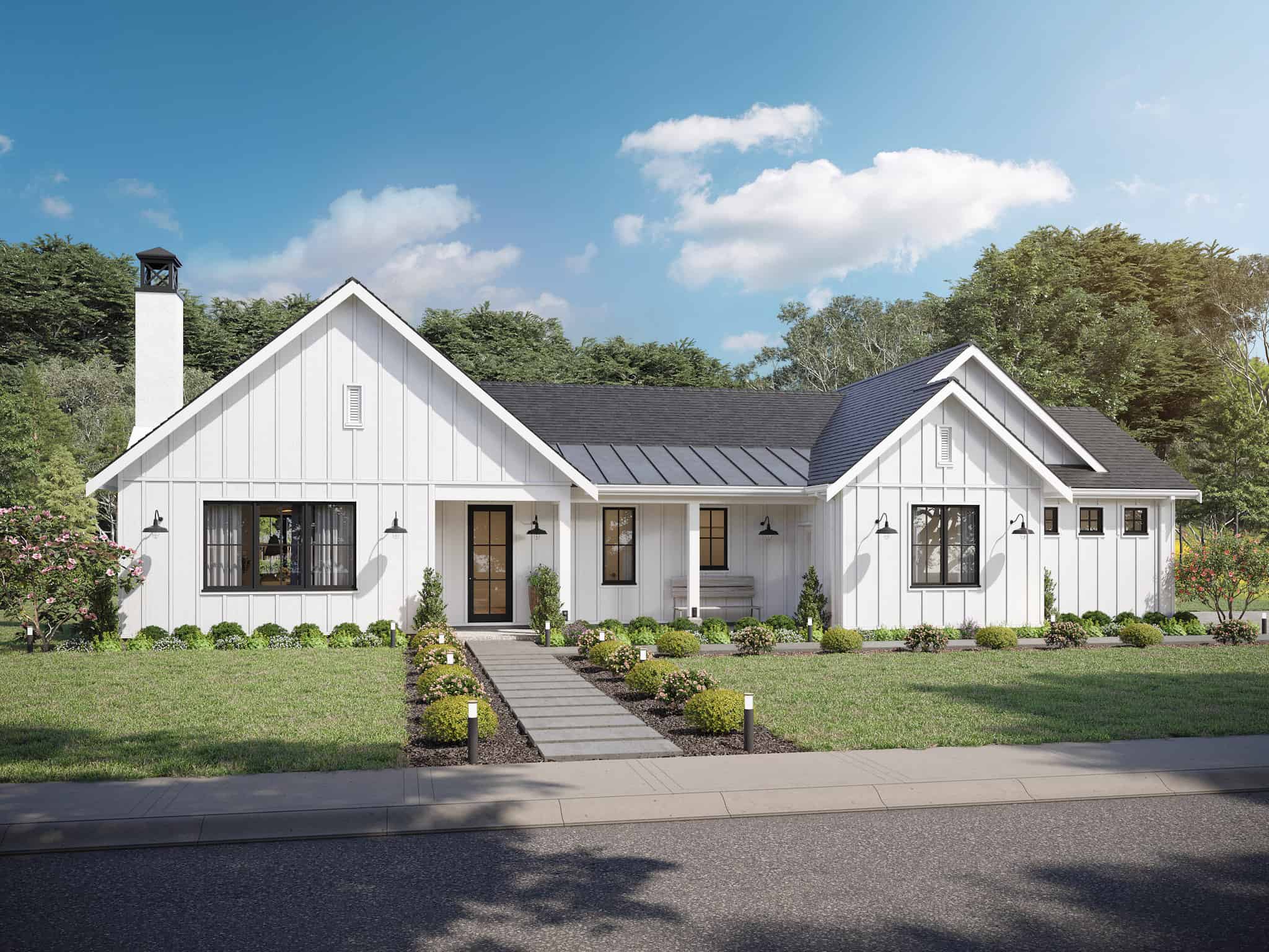 2-Bedroom, 1600 Sq Ft Ranch Home Plan - 211-1049 - Main Exterior
