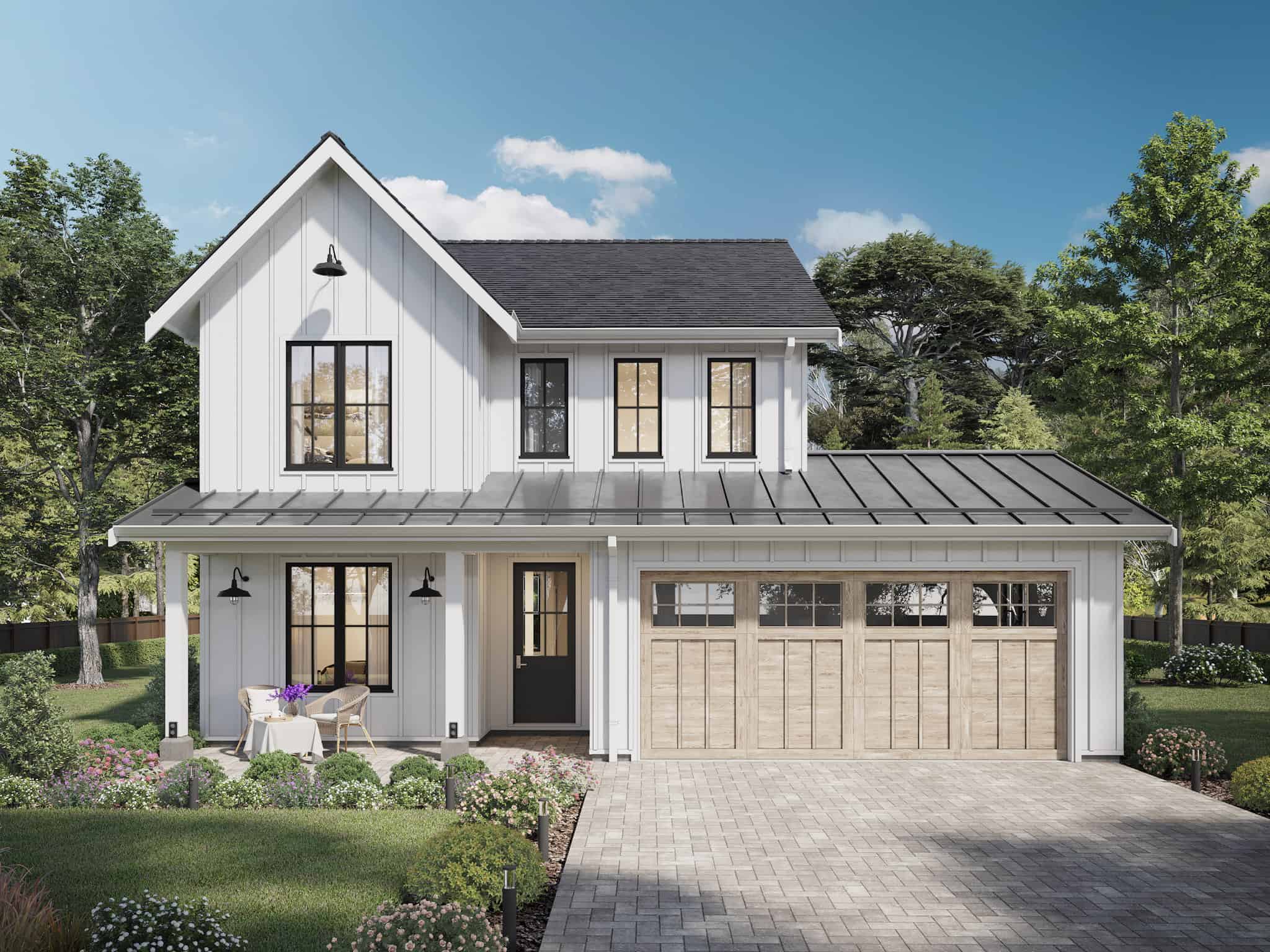 Modern Farmhouse Home Plan - 4-5 Bedrms, 2.5-3.5 Baths - 2272-3345 Sq Ft - #211-1066