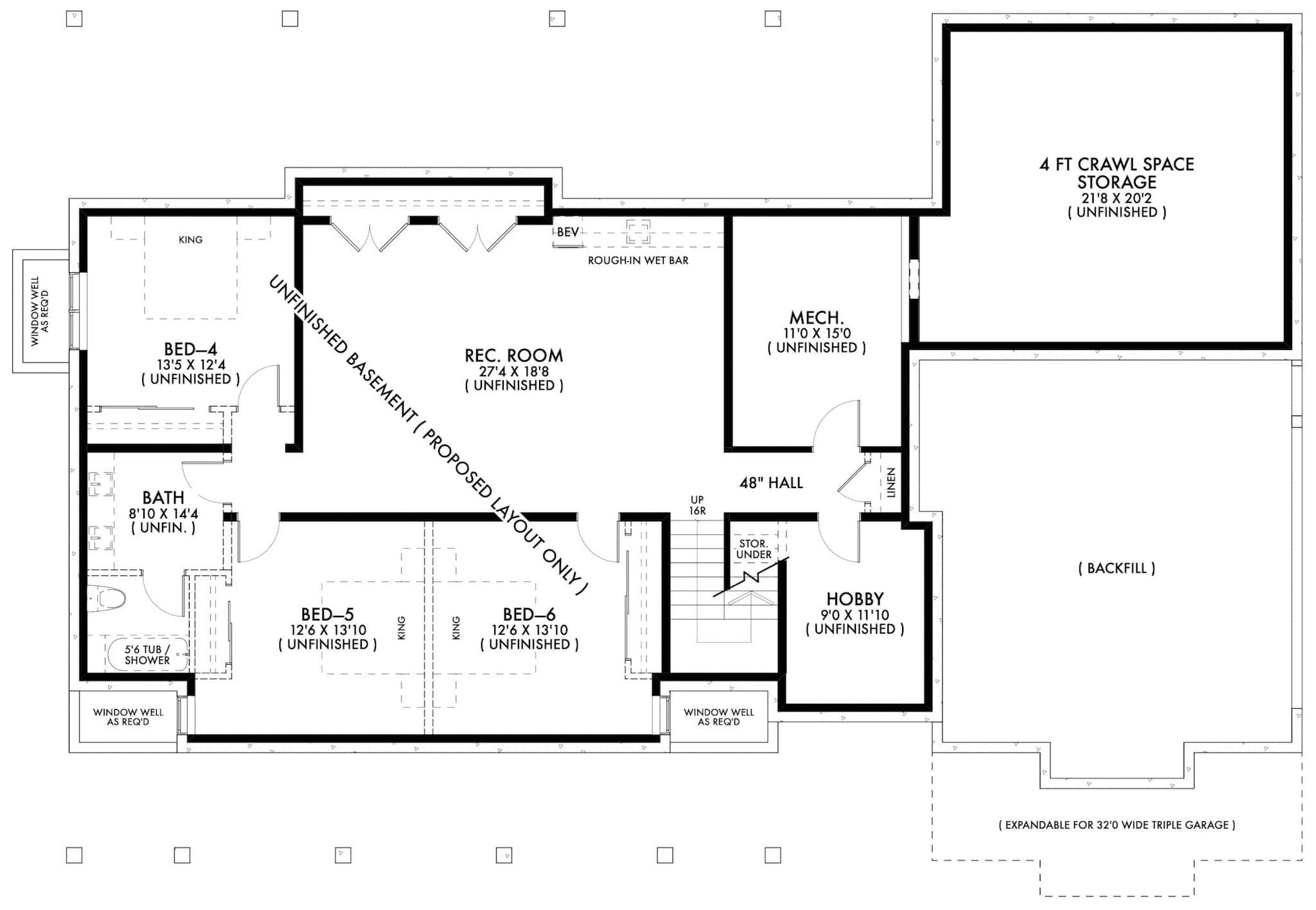 Basement Option Layout