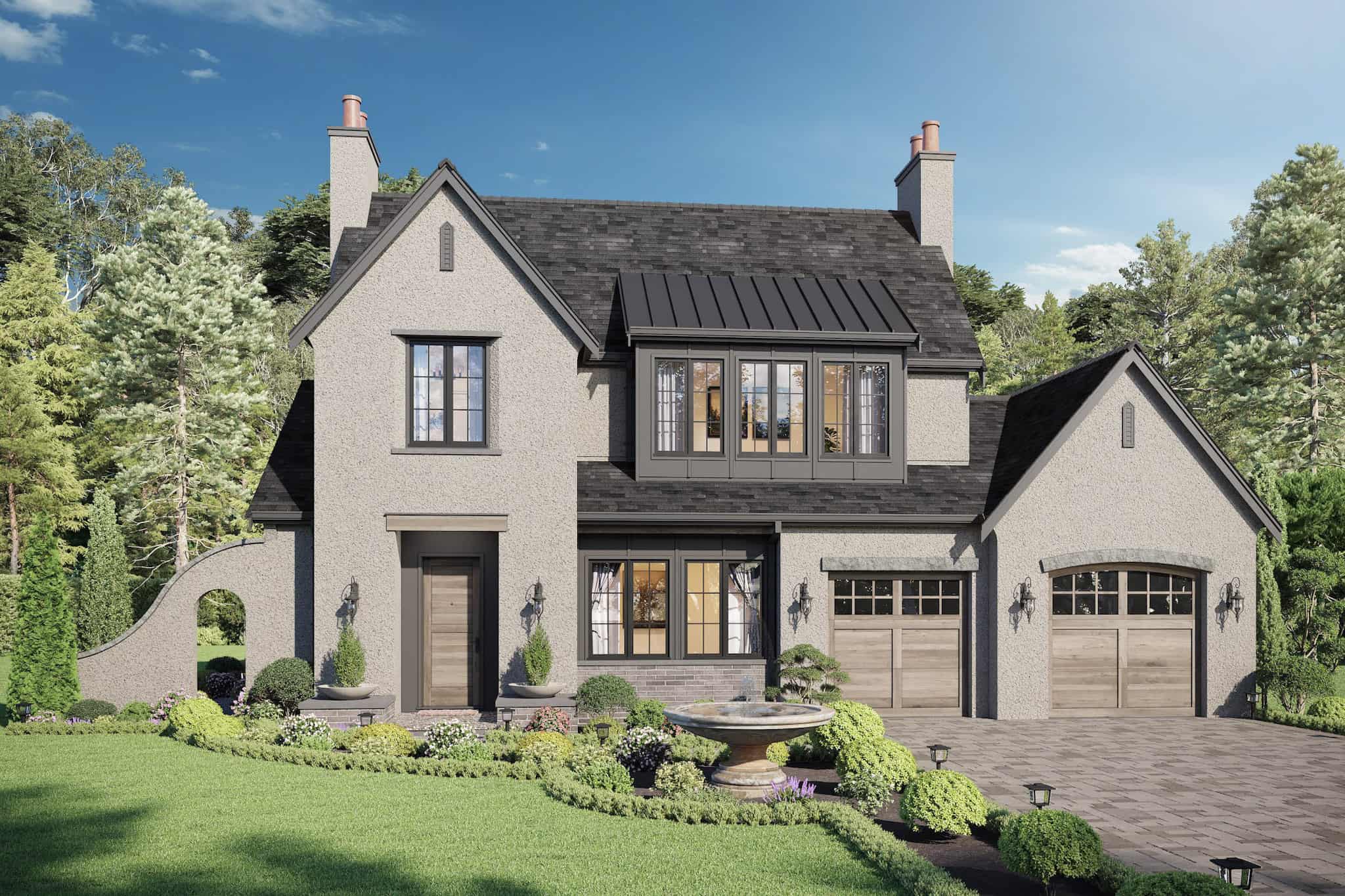 European Home Plan - 5 Bedrms, 2.5 Baths - 2525 Sq Ft - #211-1083