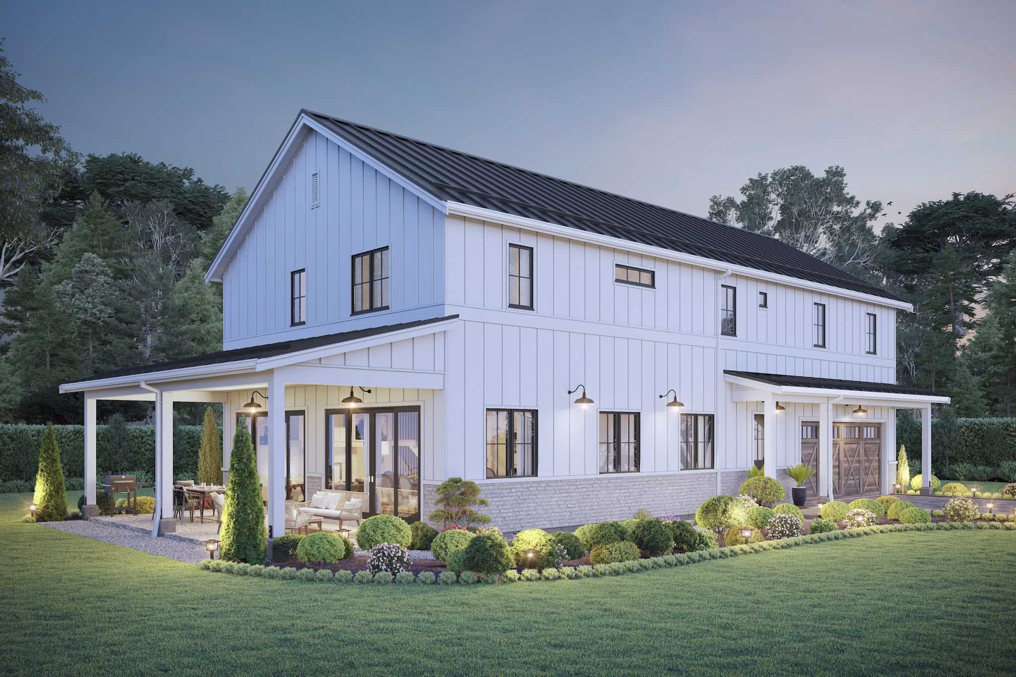 Barndominium Home Plan - 5 Bedrms, 2.5 Baths - 2340 Sq Ft - #211-1085