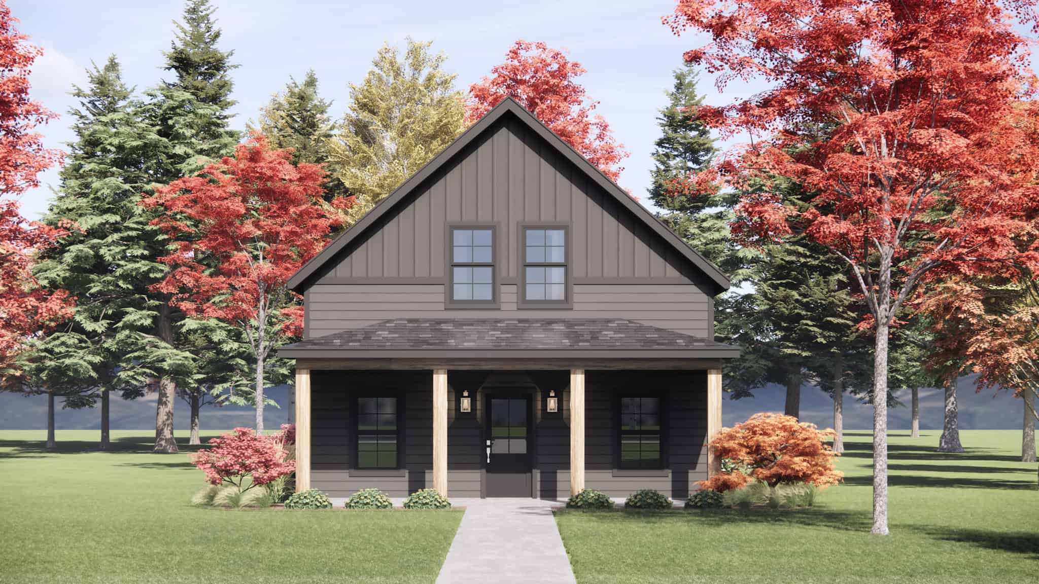 Modern Farmhouse Plan - 3 Bedrms, 2 Baths - 1197 Sq Ft - #220-1038
