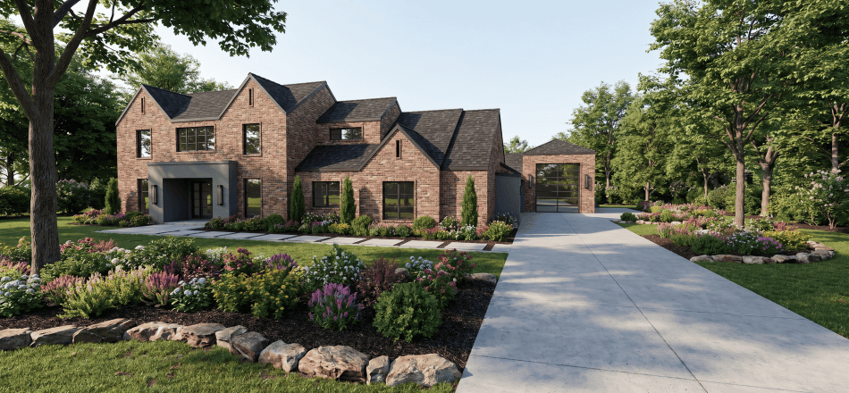 6-Bedroom, 5470 Sq Ft European Home Plan - 221-1004 - Main Exterior