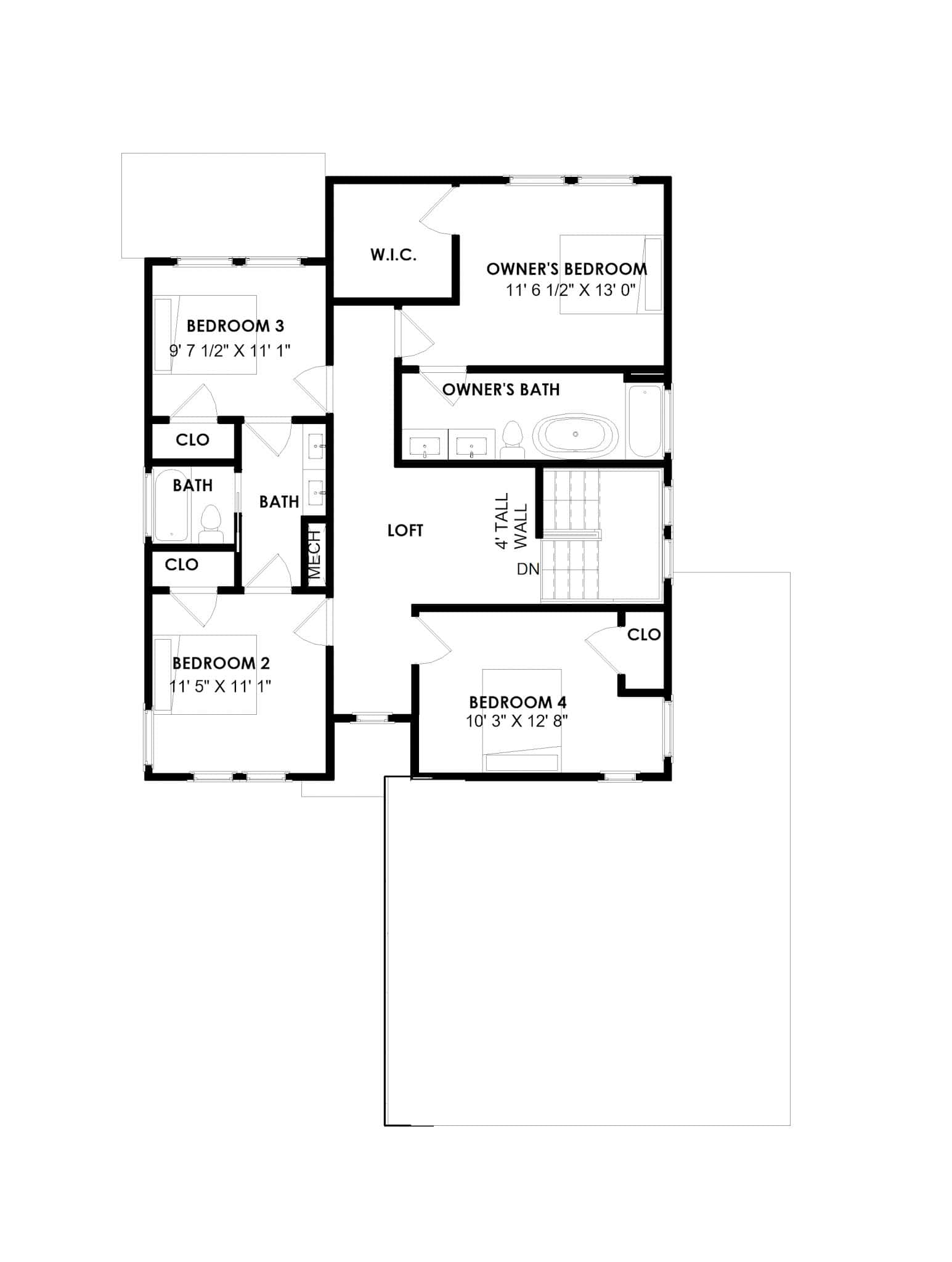 Floor Plan Second Story