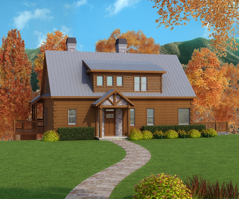 3-Bedroom, 1918 Sq Ft Country House Plan - 225-1053 - Front Exterior