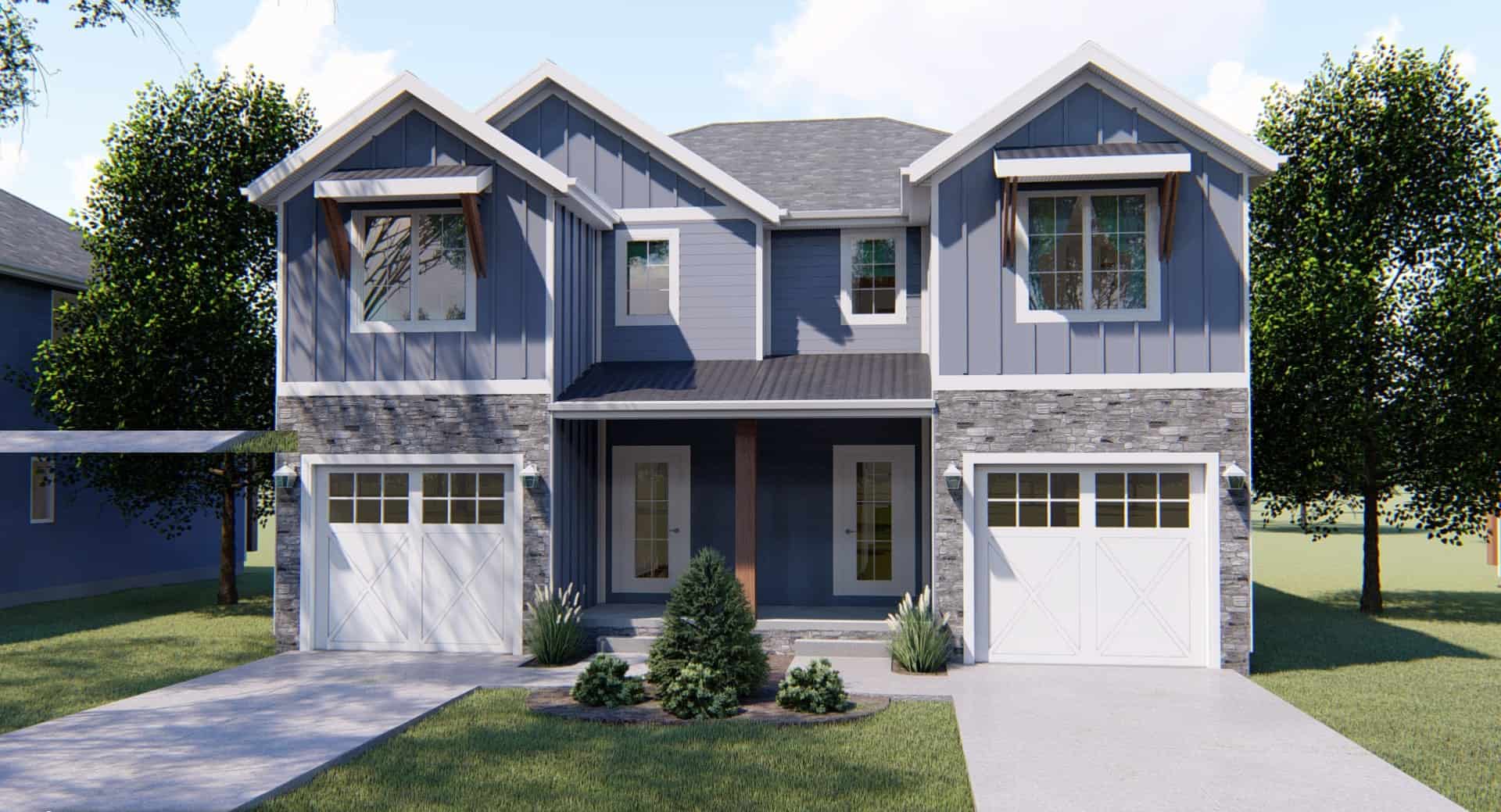 Craftsman home (ThePlanCollection: Plan #100-1311)